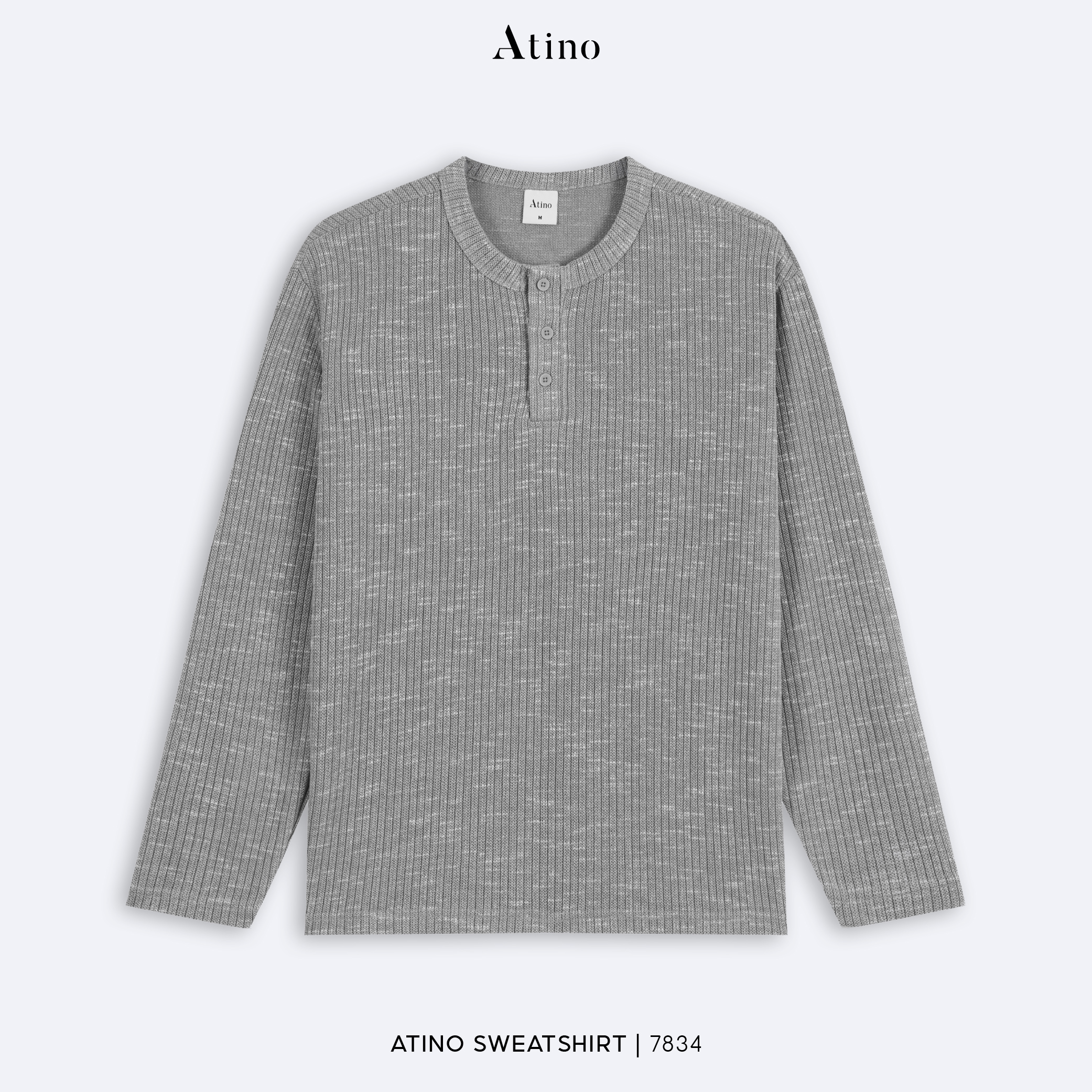 Áo Nỉ Fitted L.3.7834 - Ghi - M