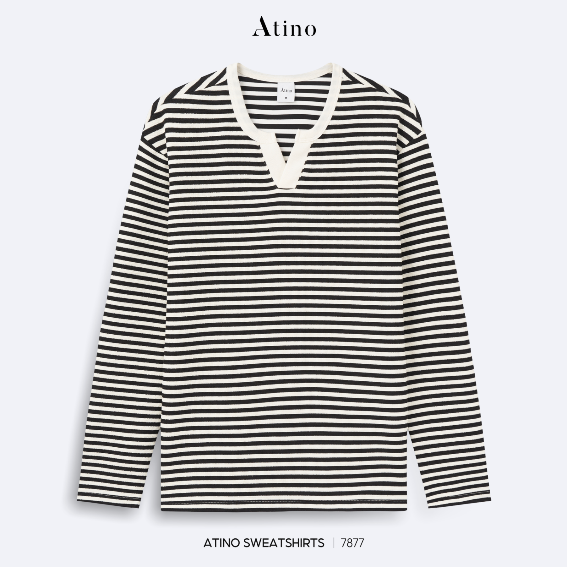 Áo Nỉ Fitted L.3.7877 - Ghi - M