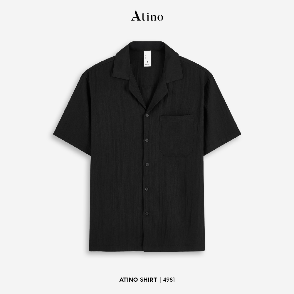 Áo Sơ Mi Cộc Regular L.4.4981 - Đen - M