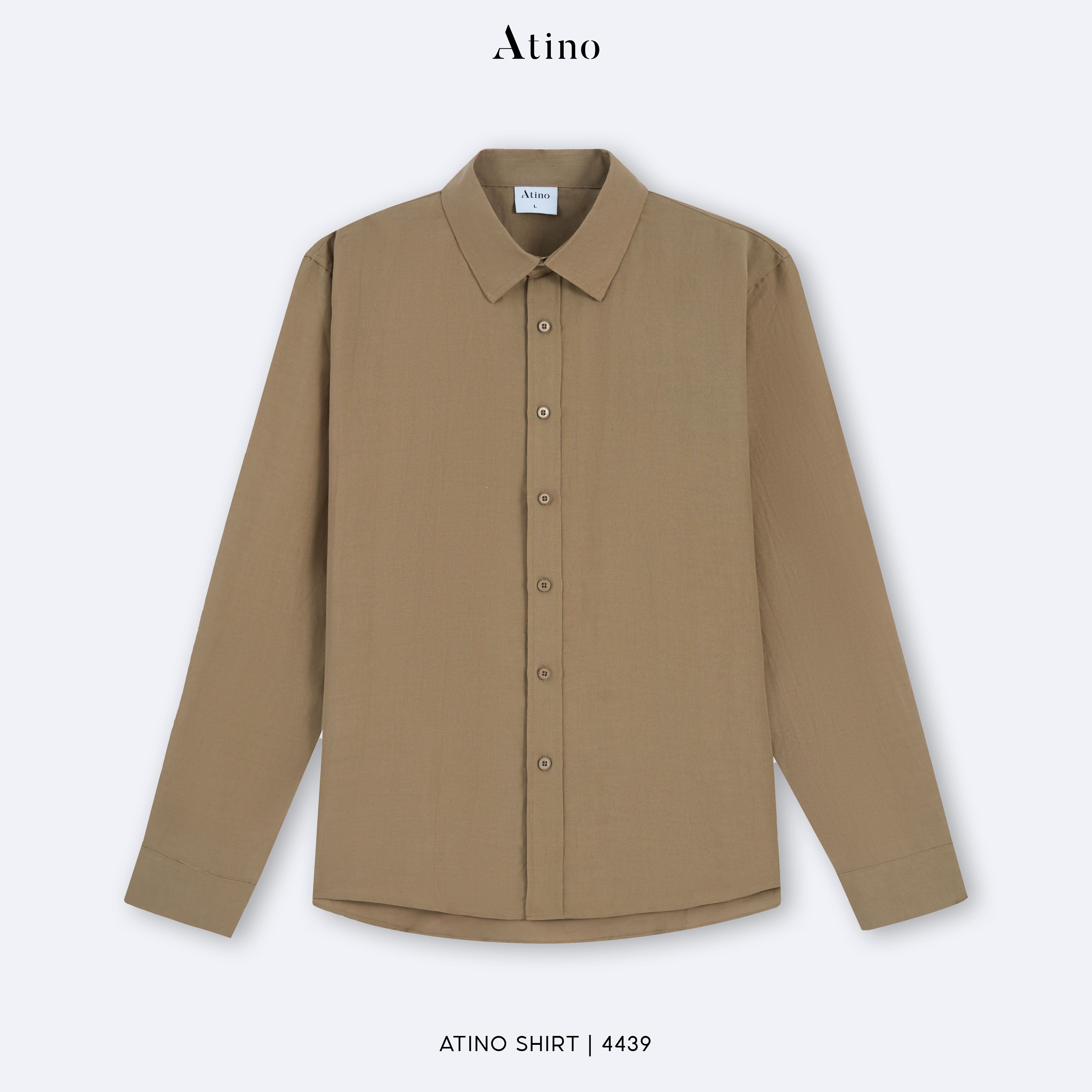 Áo Sơ Mi Dài Regular L.3.4439 - Nâu - M