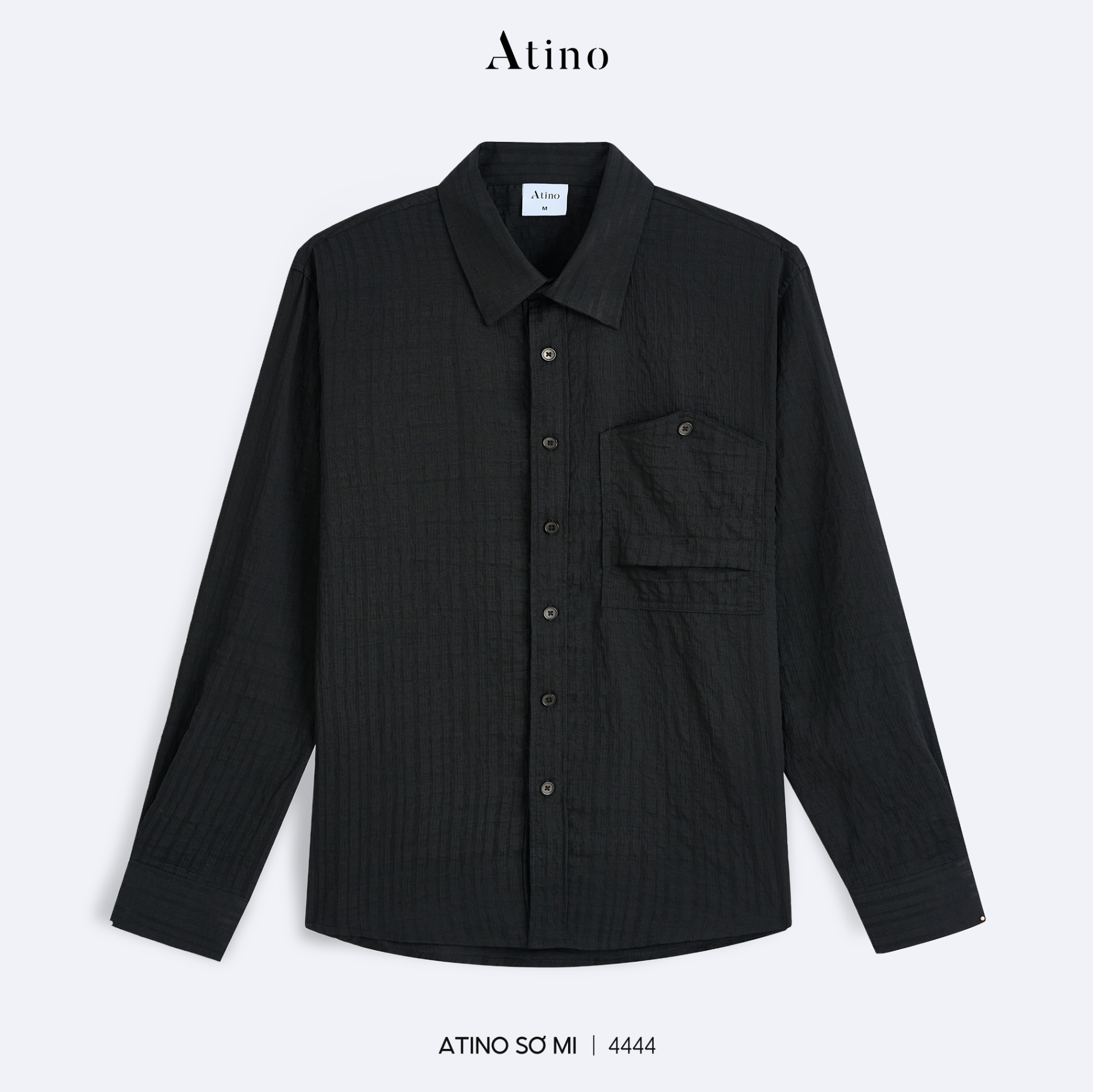 Áo Sơ Mi Dài Regular L.3.4444 - Đen - M