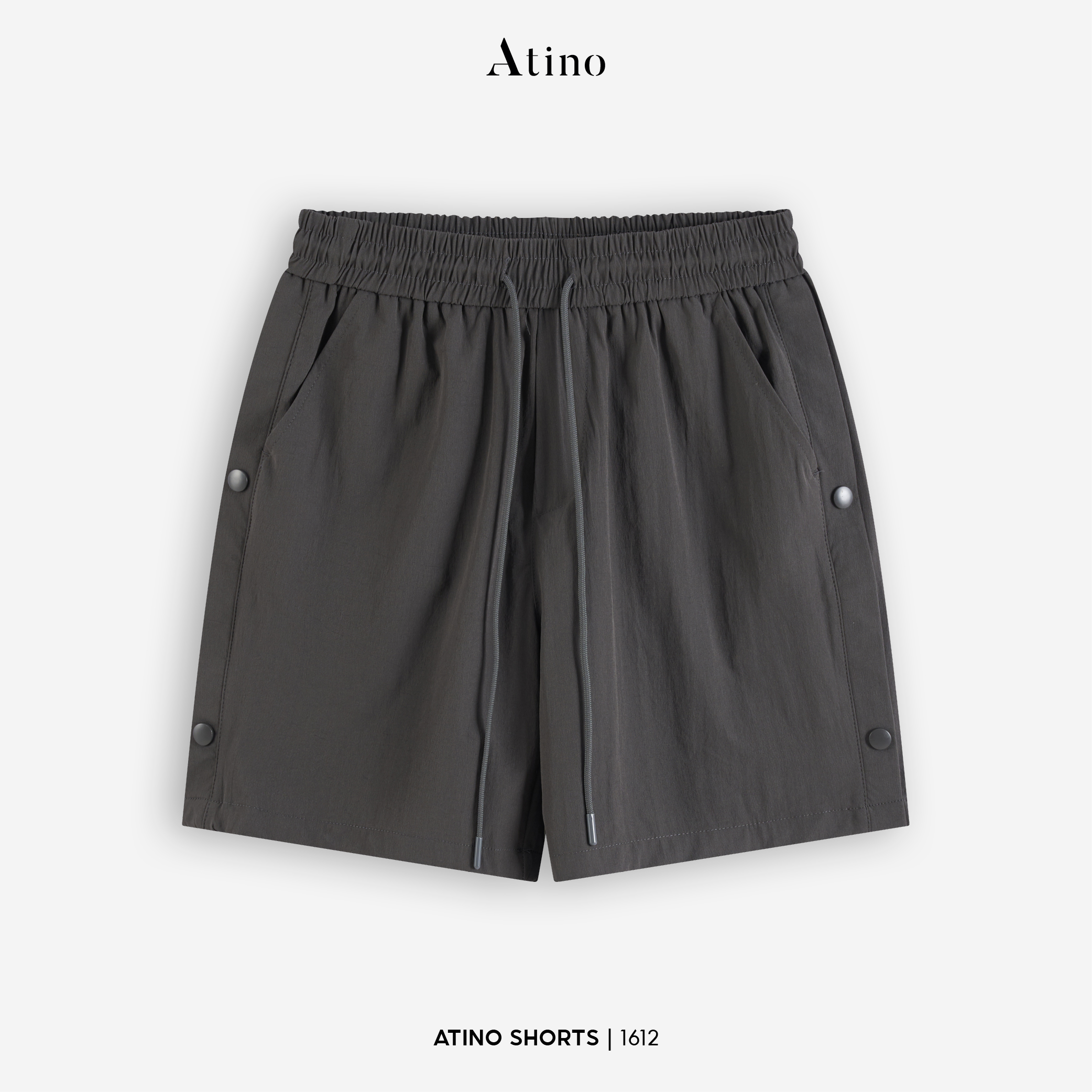 Quần Short Fitted L.3.1612 - Ghi - M