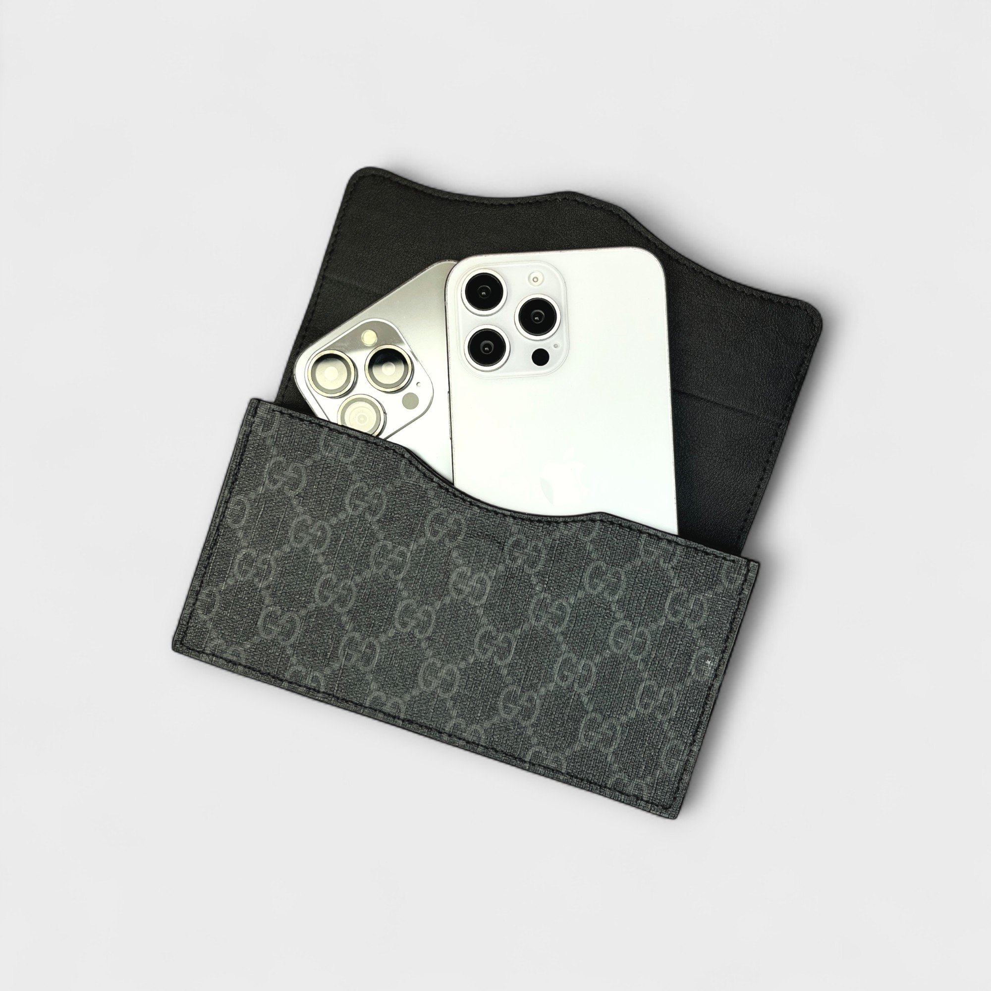 Bao da đựng điện thoại 2 ngăn da GUCCI