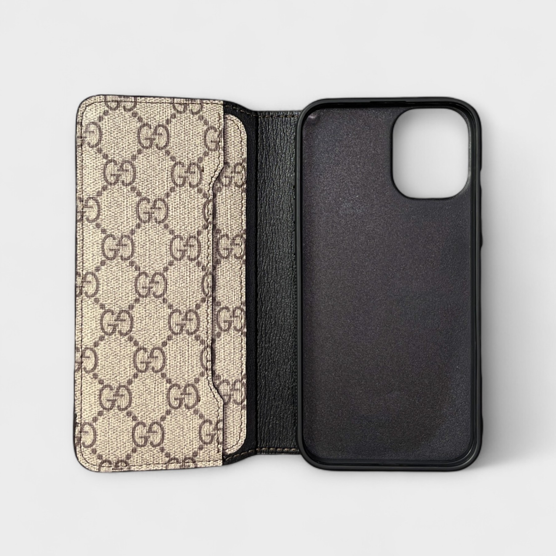 Bao da Flip Cover da Gucci thiết kế ngăn thẻ, ngăn tiền ngang