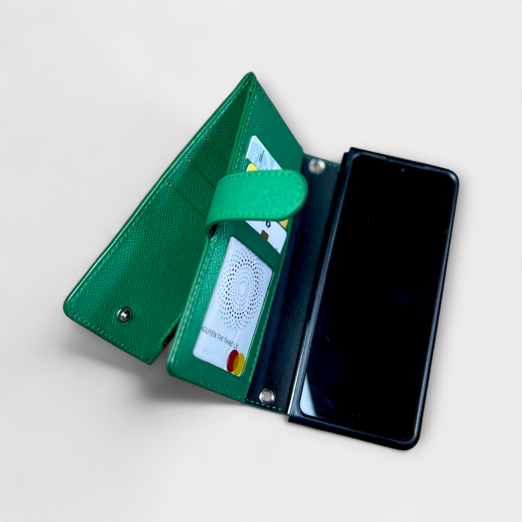 Ốp bao da thủ công Smart Wallet Cao Cấp da Epsom dành cho Sam Sung