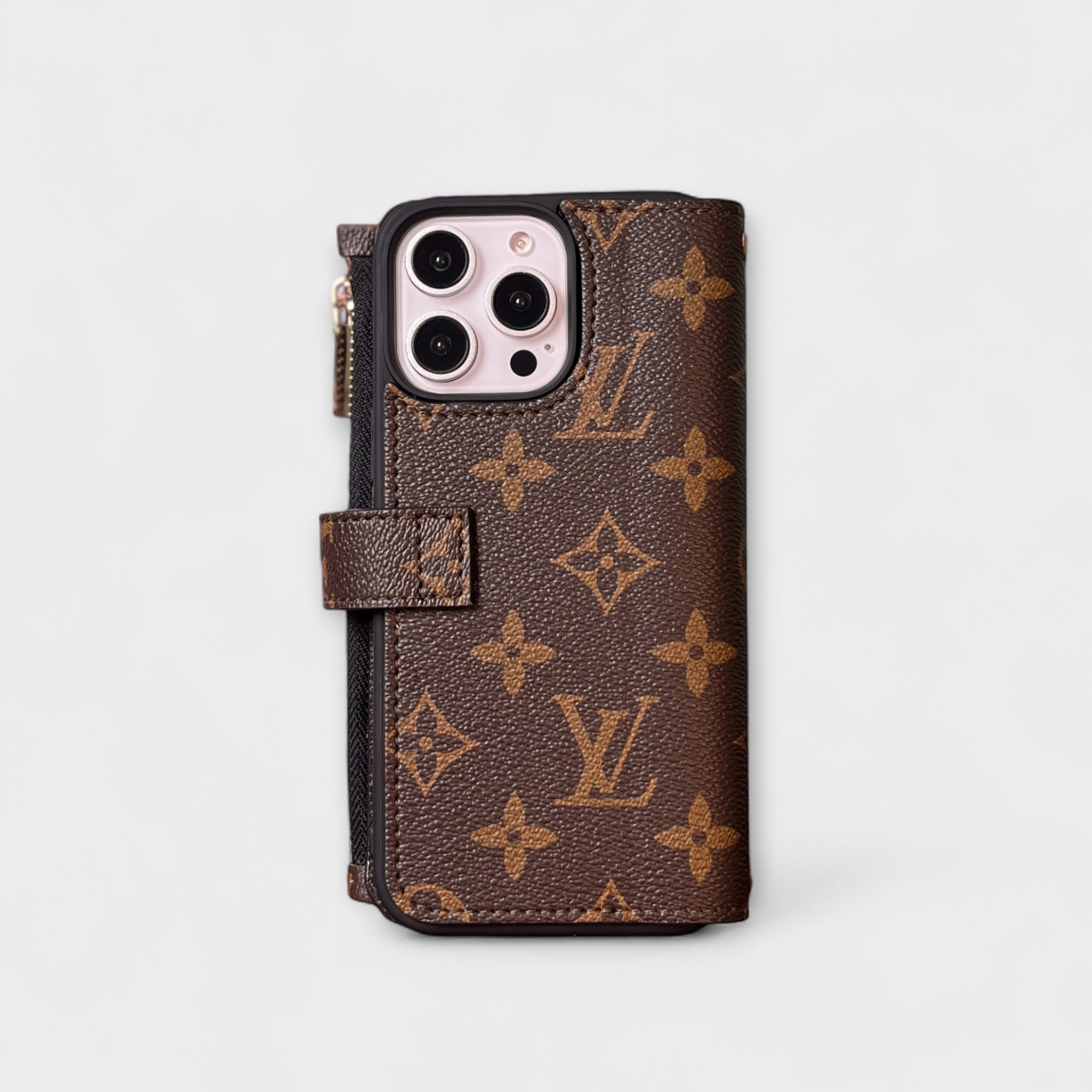Bao da Flip & Go ngăn khóa kéo - LV