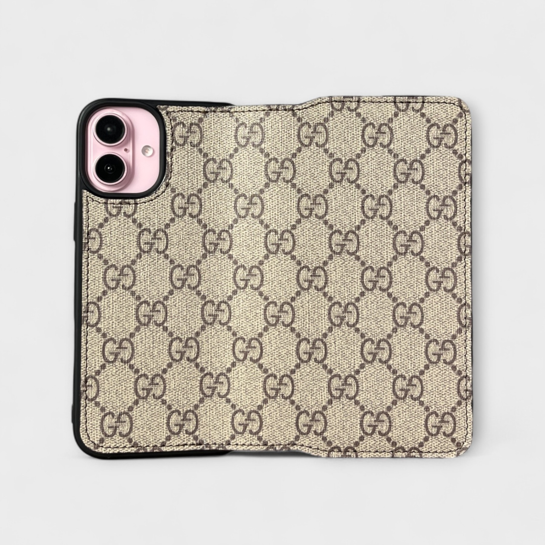 Bao da Flip Cover da Gucci thiết kế ngăn thẻ, ngăn tiền ngang