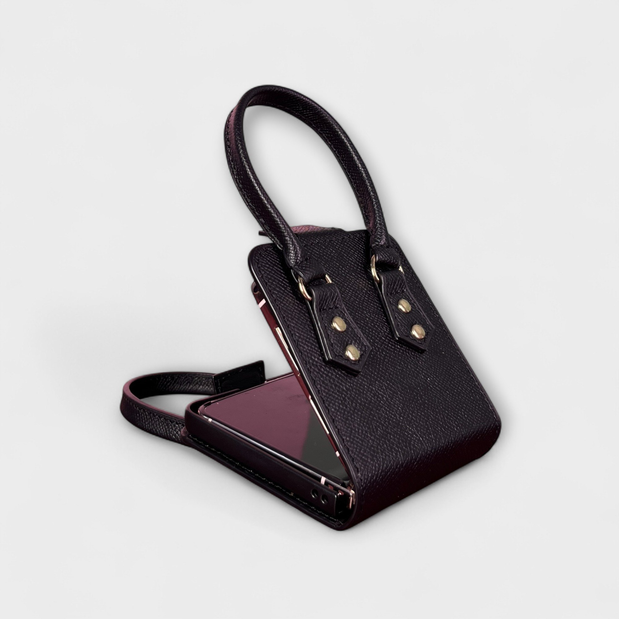 Ốp da thủ công Mini Tote dành cho Sam Sung ZFLIP