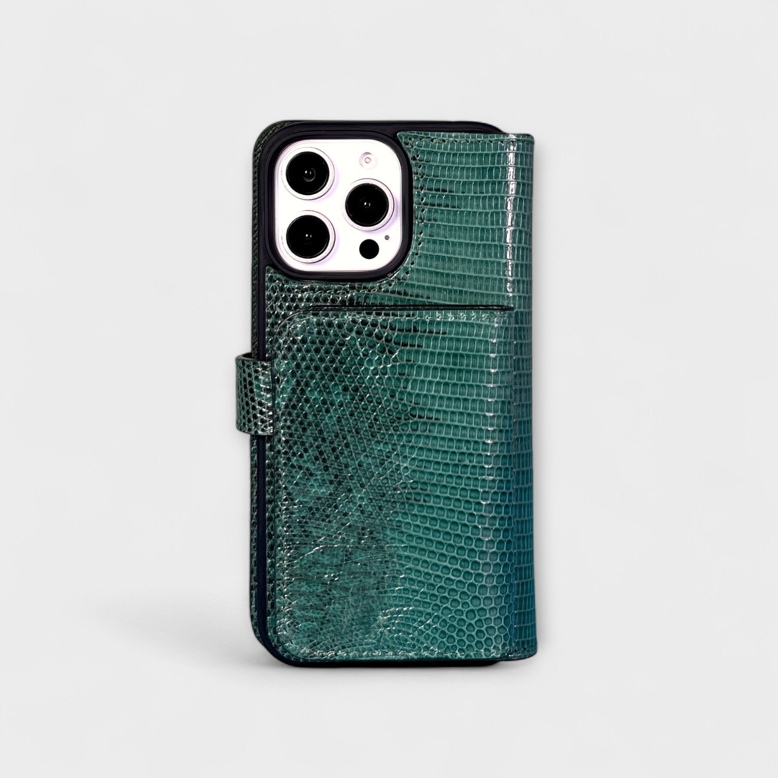 Ốp bao da Flip thủ công Cover kèm ví mini Wallet - Kỳ Đà