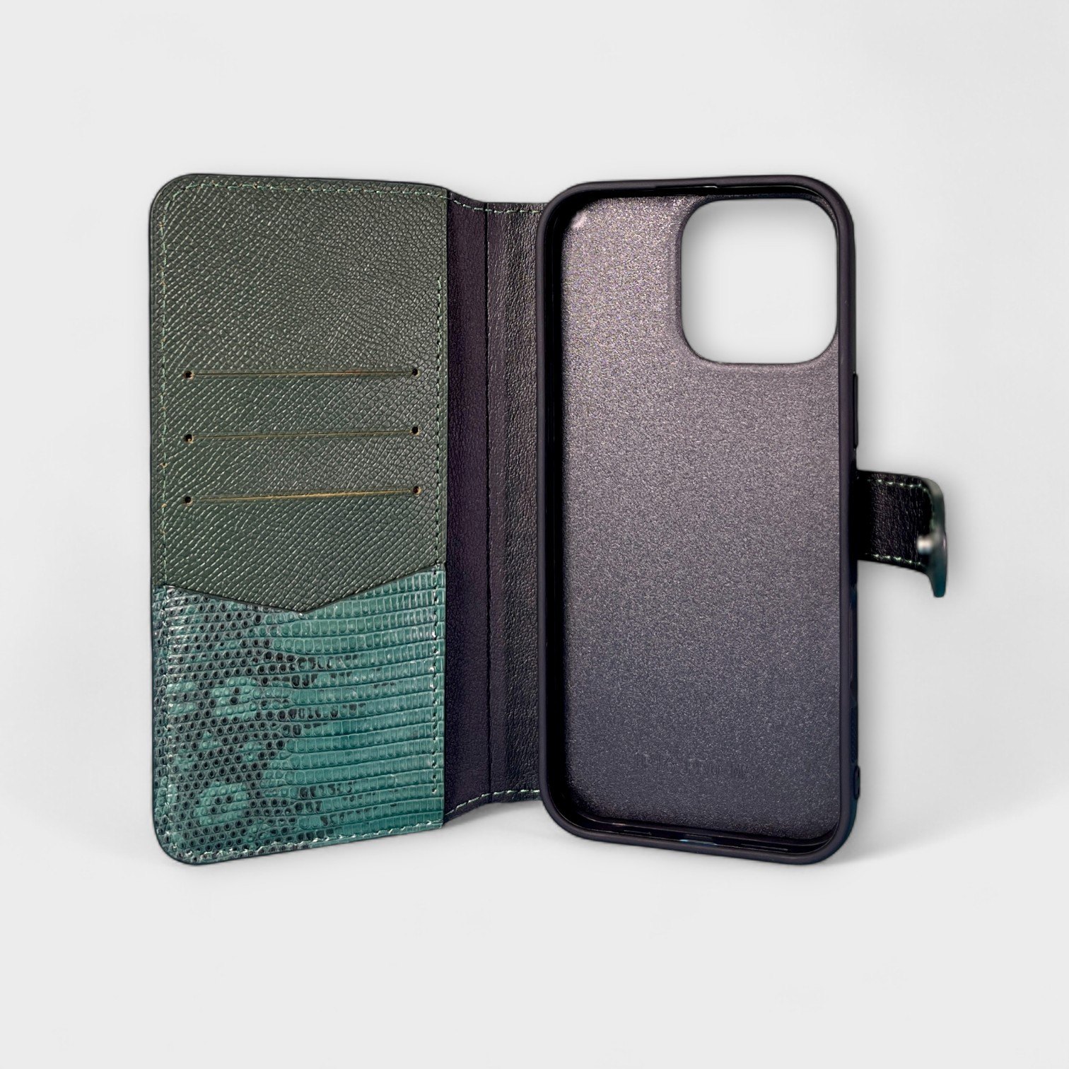 Ốp bao da Flip thủ công Cover kèm ví mini Wallet - Kỳ Đà