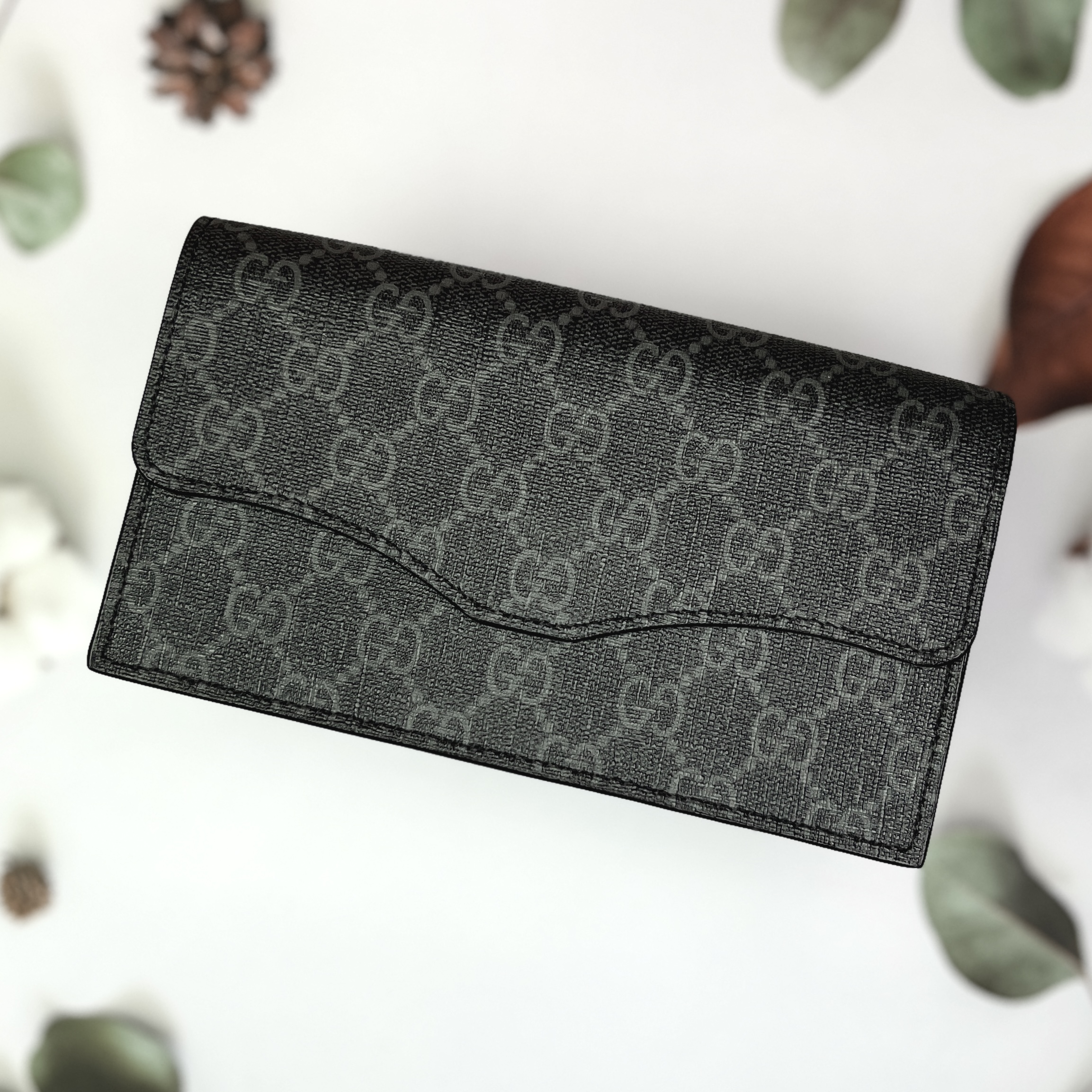 Bao da đựng điện thoại 2 ngăn da GUCCI