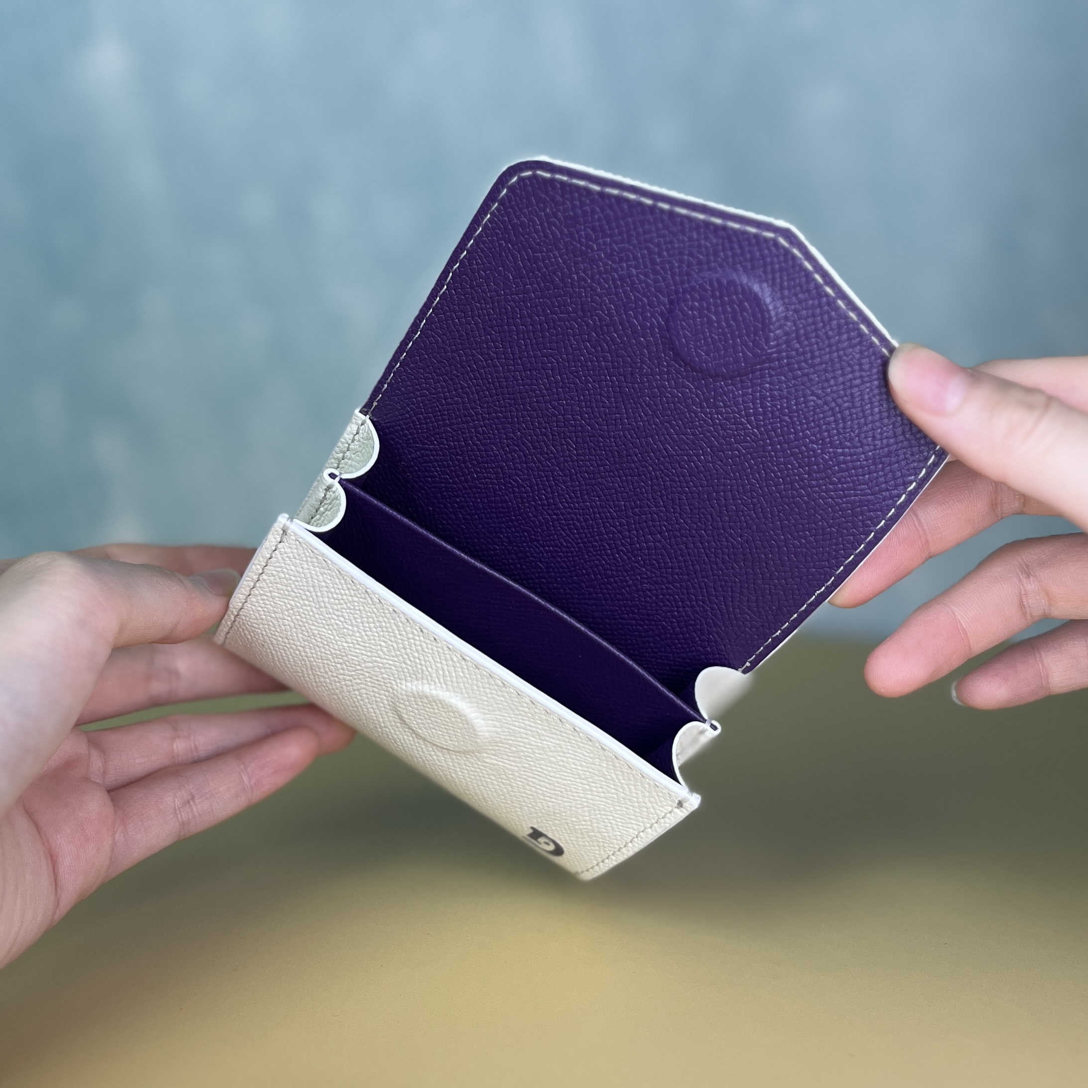 Ví da thủ công Snap mini - Epsom