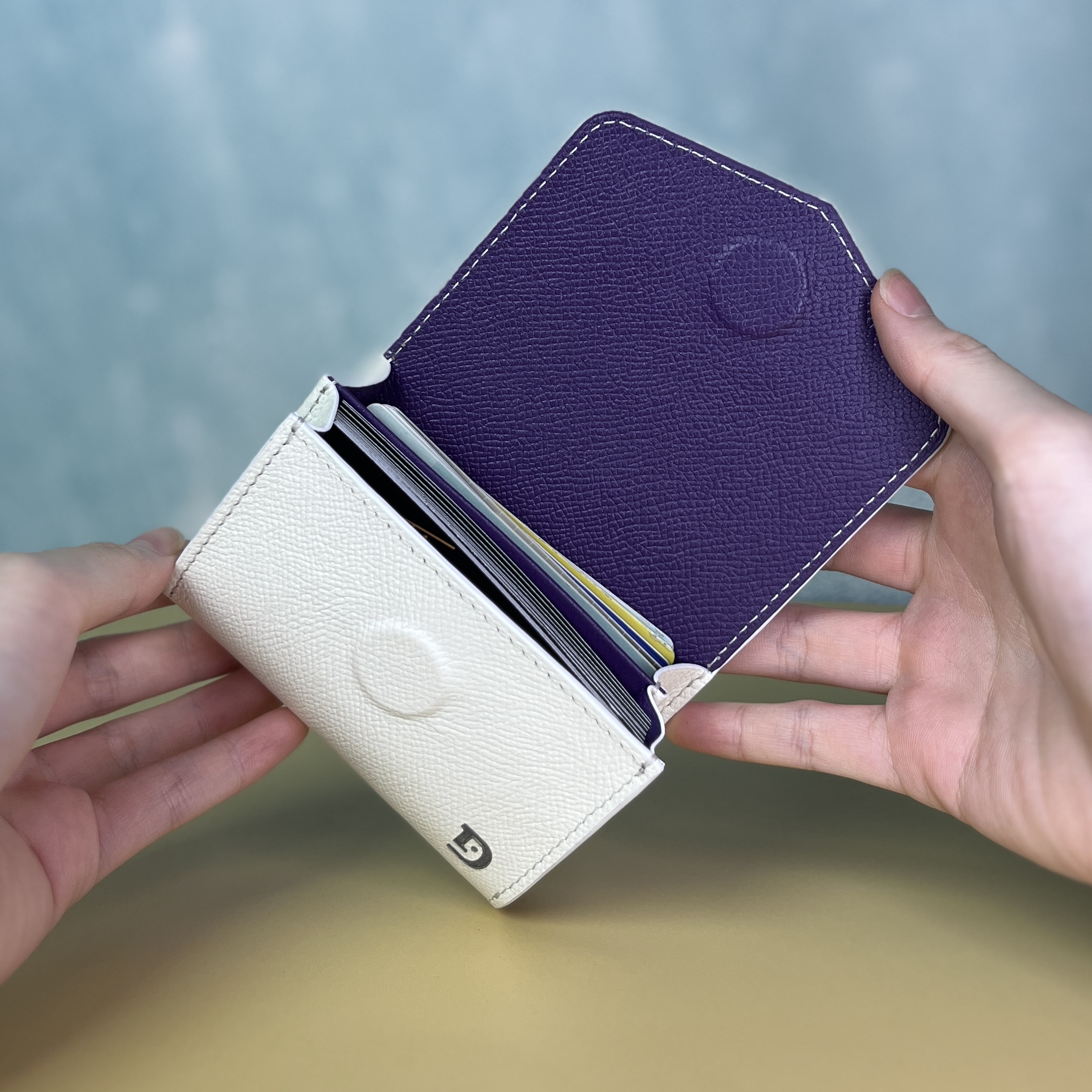 Ví da thủ công Snap mini - Epsom