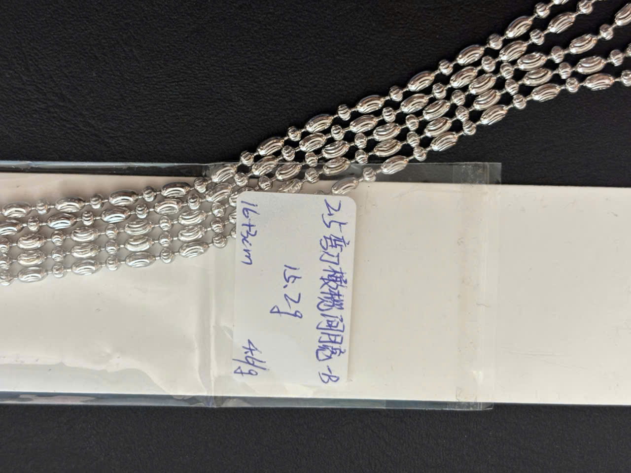 Lắc tay nữ lắc bi bạc vân sóng nước phối hình trụ LNU005 - Vàng hồng - 17