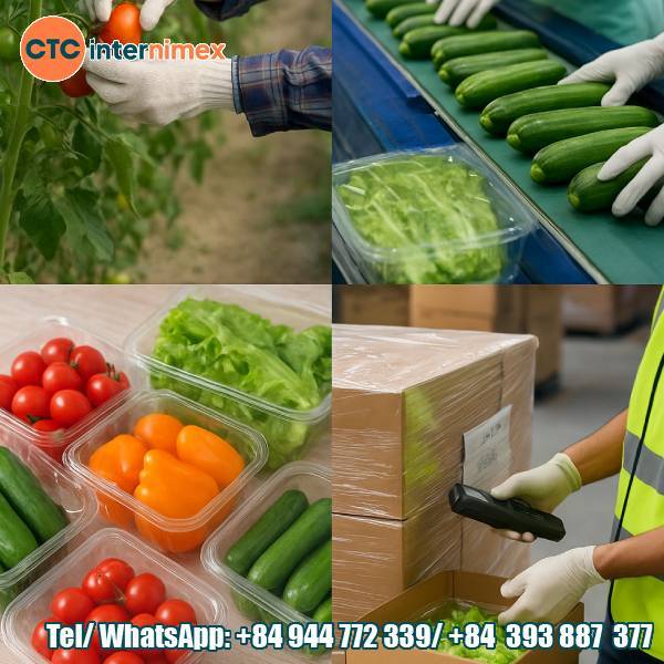 International Standard Packaging Process For Exporting Fresh Vegetables And Fruits