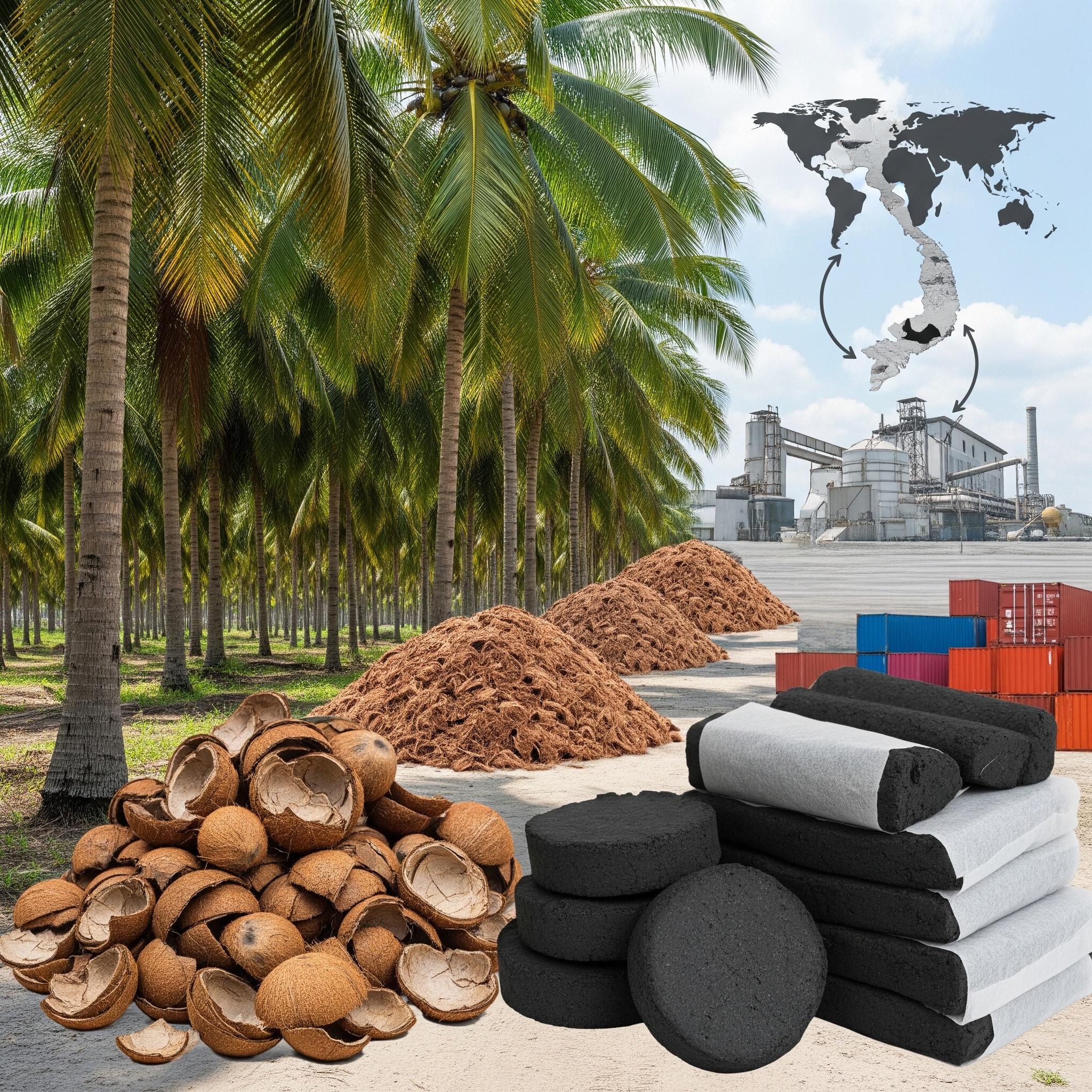 Vietnam’s Coconut Shell Charcoal: High Export Potential from Local Agriculture