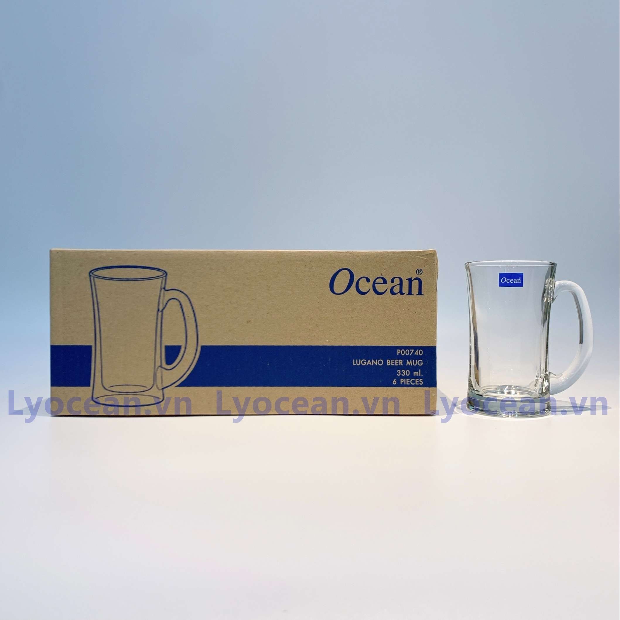 Bộ 6 Cốc Lugano Mug P0740 - 330ml