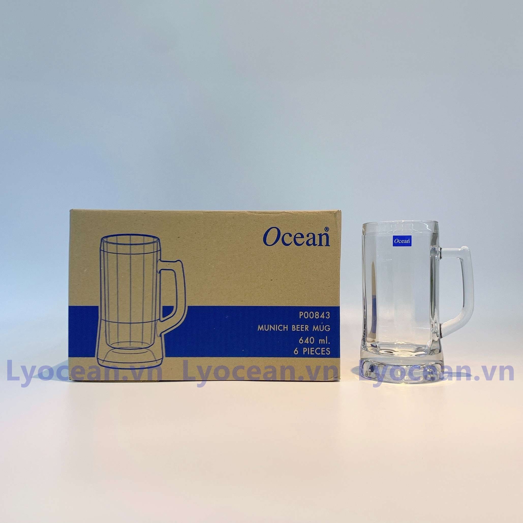 Bộ 6 Cốc Munich Beer Mug P0843 - 640ml