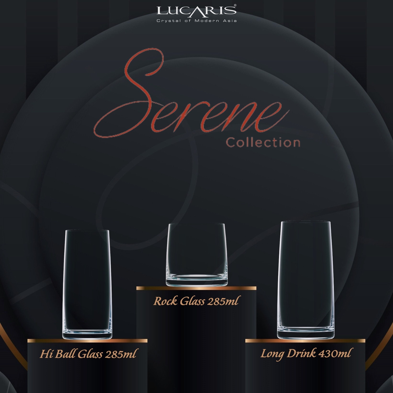 Bộ 6 Cốc Serene Long Drink T17LD15 - 430ml