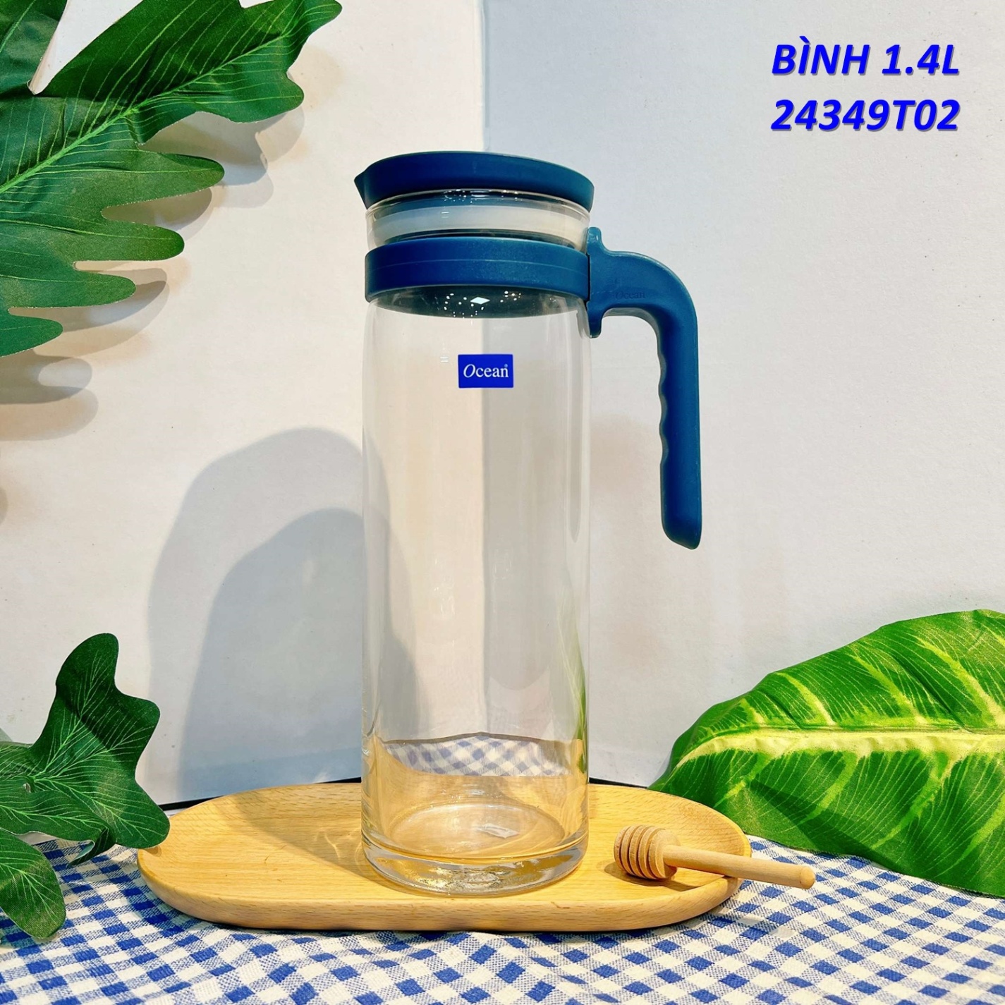 Bình đựng nước Terra (Màu trắng, xanh, ghi, vàng) 1390ml - 34901