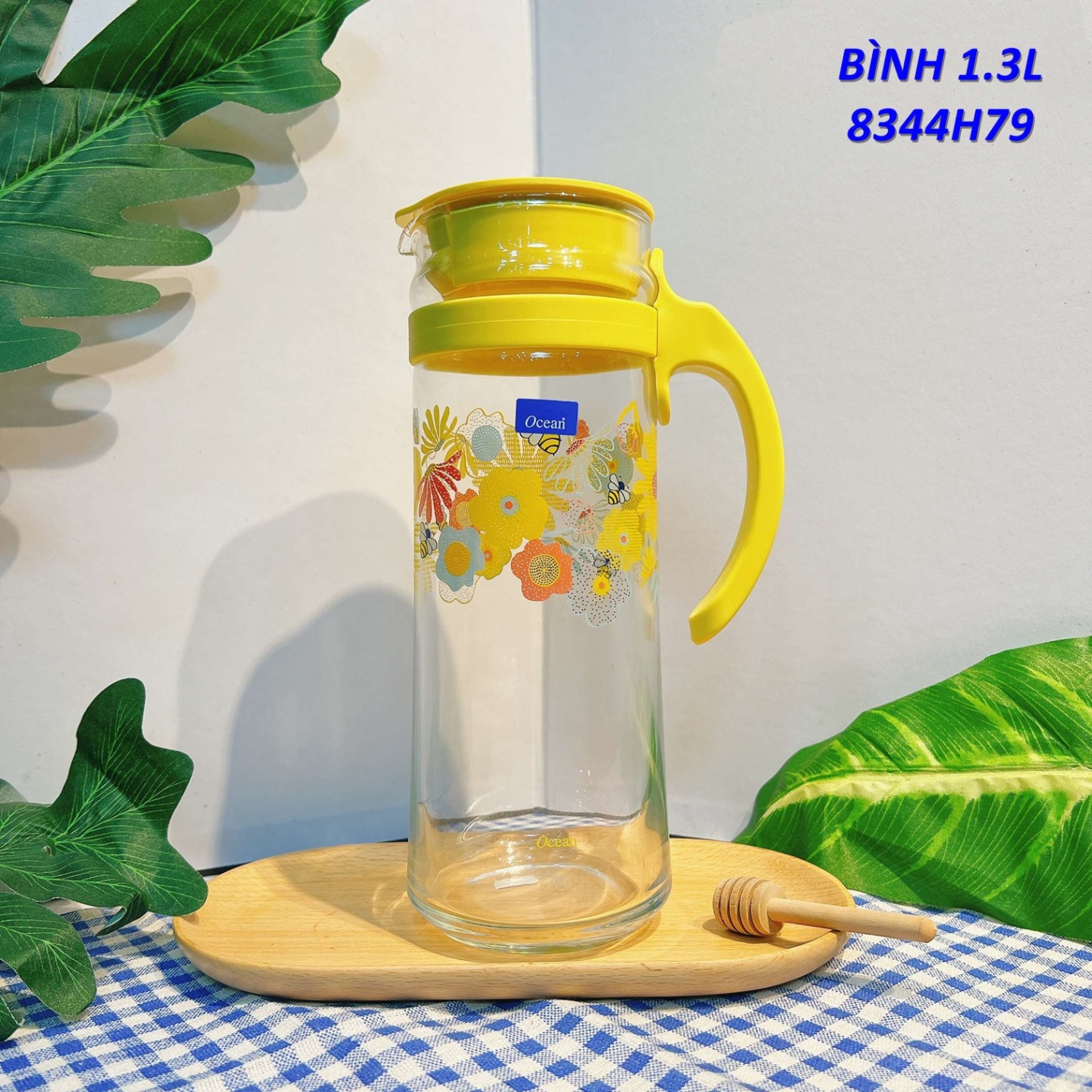 (Nhiều Mẫu) Bình đựng nước Patio In Hình 2024 - 1,3L mã 8344