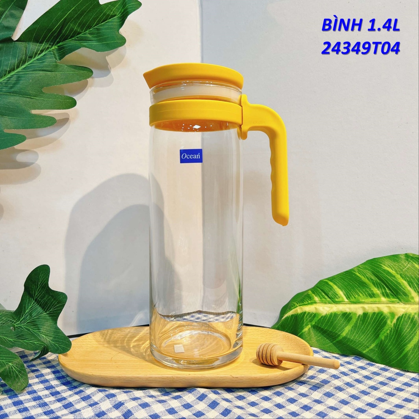 Bình đựng nước Terra (Màu trắng, xanh, ghi, vàng) 1390ml - 34901