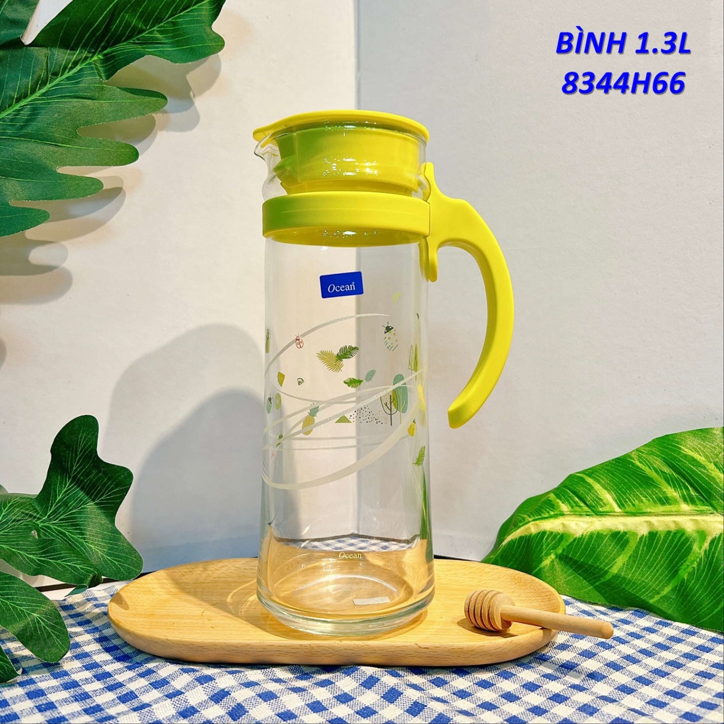 (Nhiều Mẫu) Bình đựng nước Patio In Hình 2024 - 1,3L mã 8344