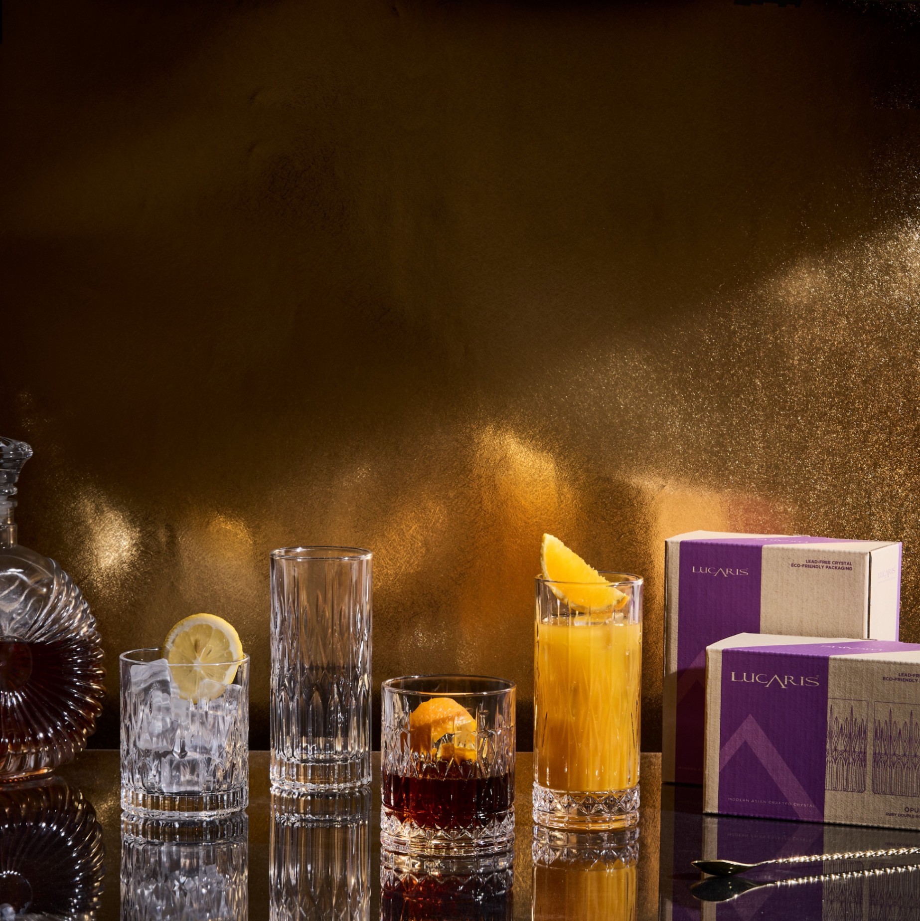 [NEW] Bộ 6 Cốc Pha Lê Opulence Sapphire LP25HB12 - 350ml