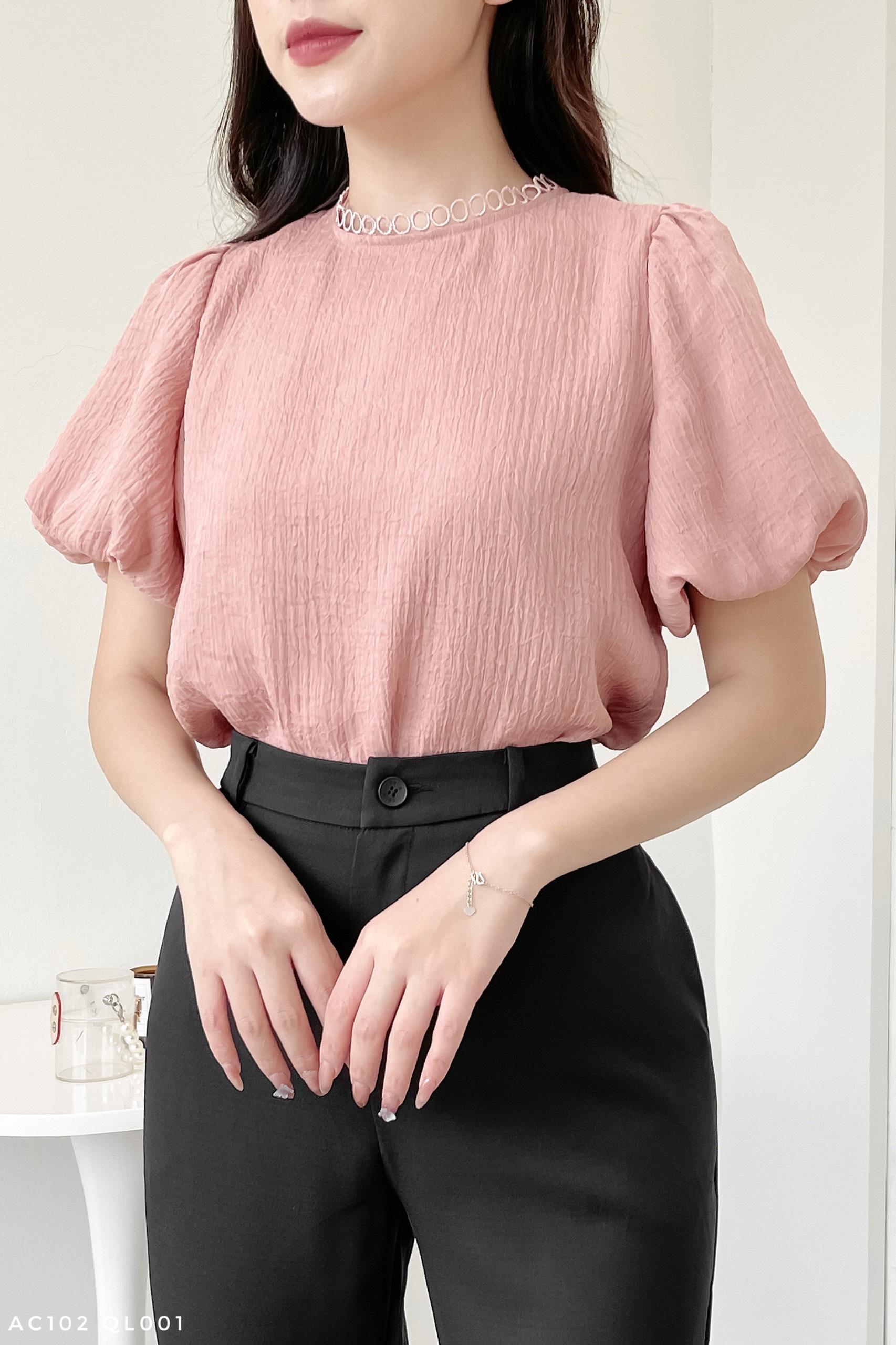 Áo cách điệu tay bồng nữ tính