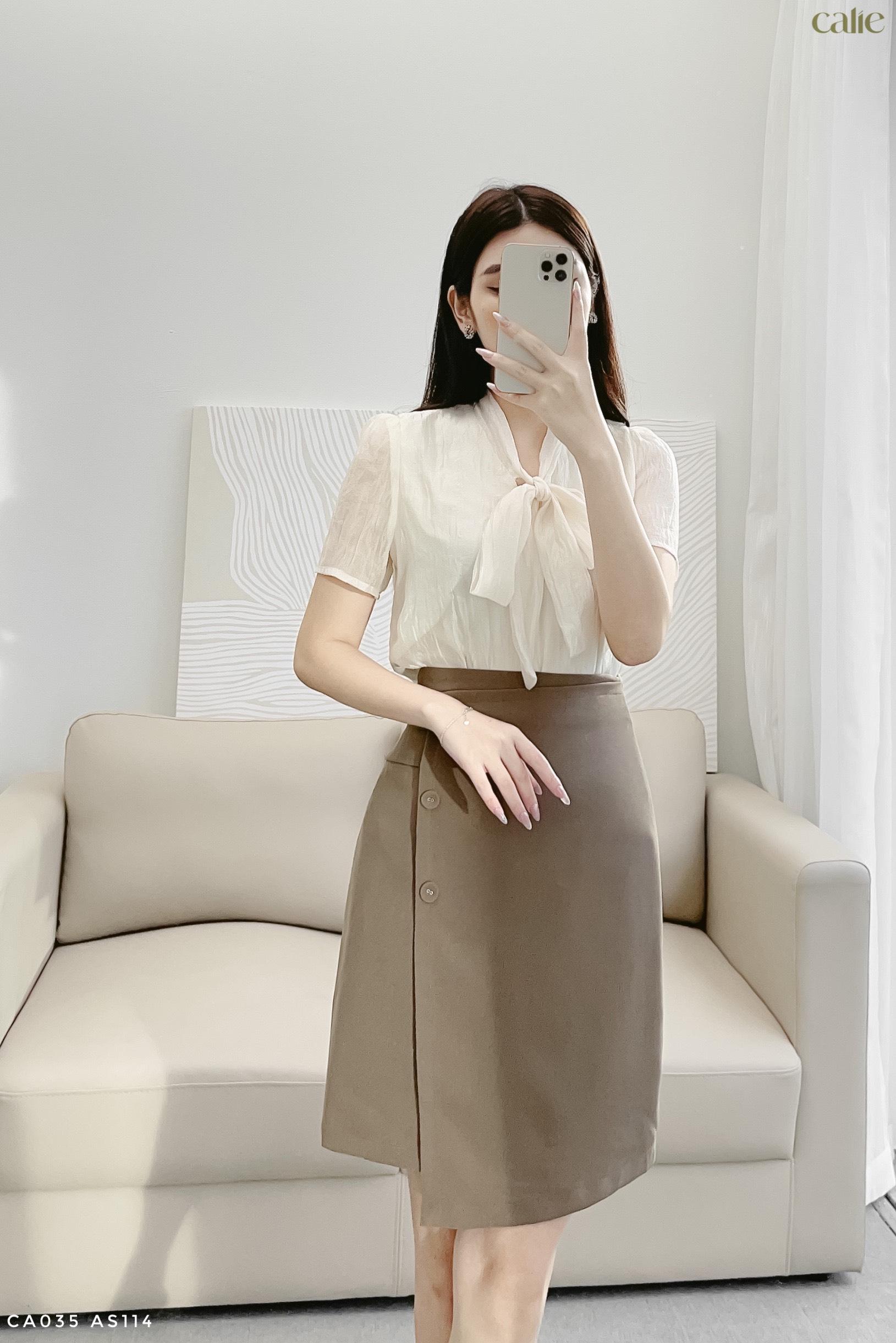 Chân váy dáng A cách điệu trẻ trung