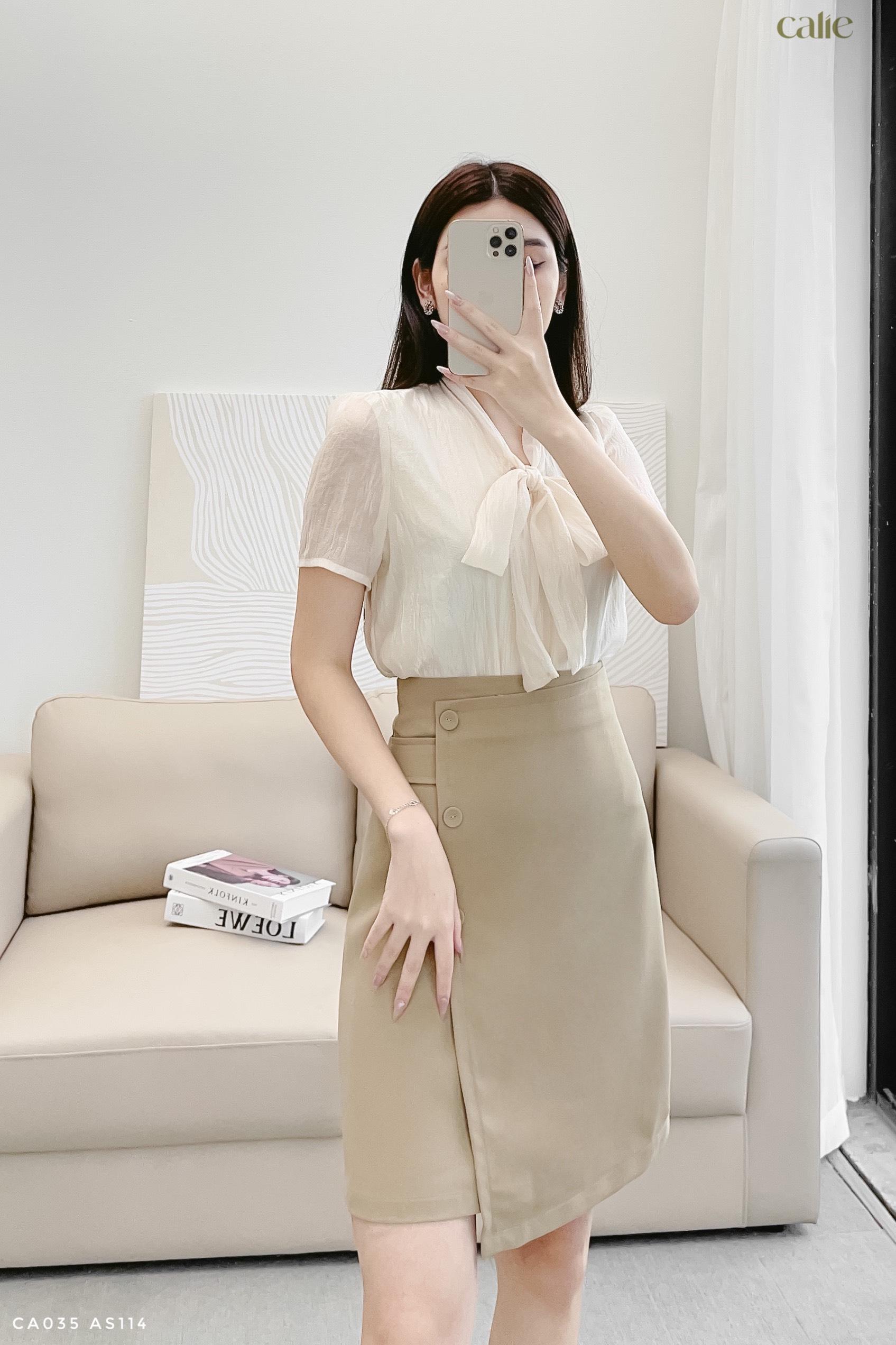 Chân váy dáng A cách điệu trẻ trung