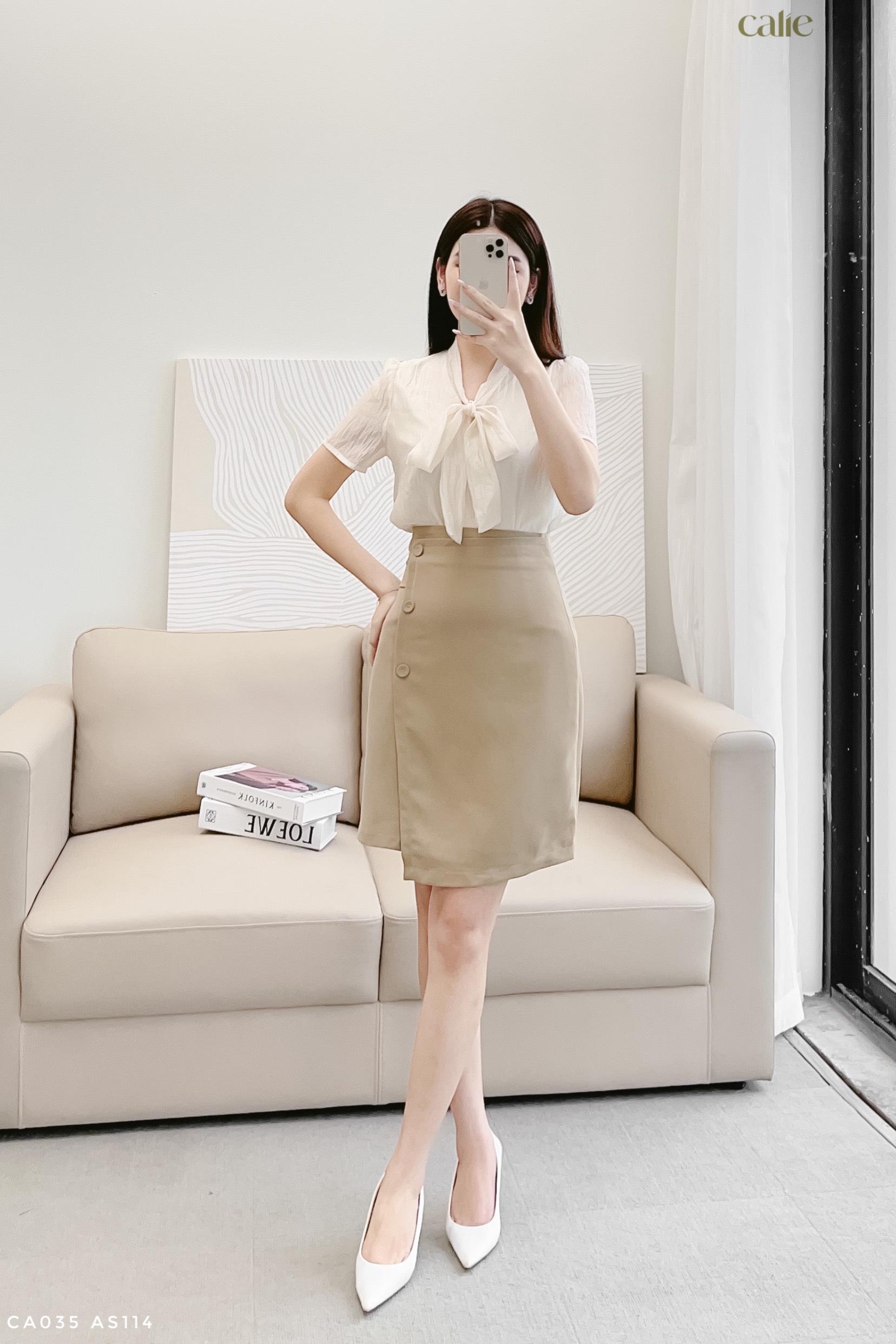 Chân váy dáng A cách điệu trẻ trung