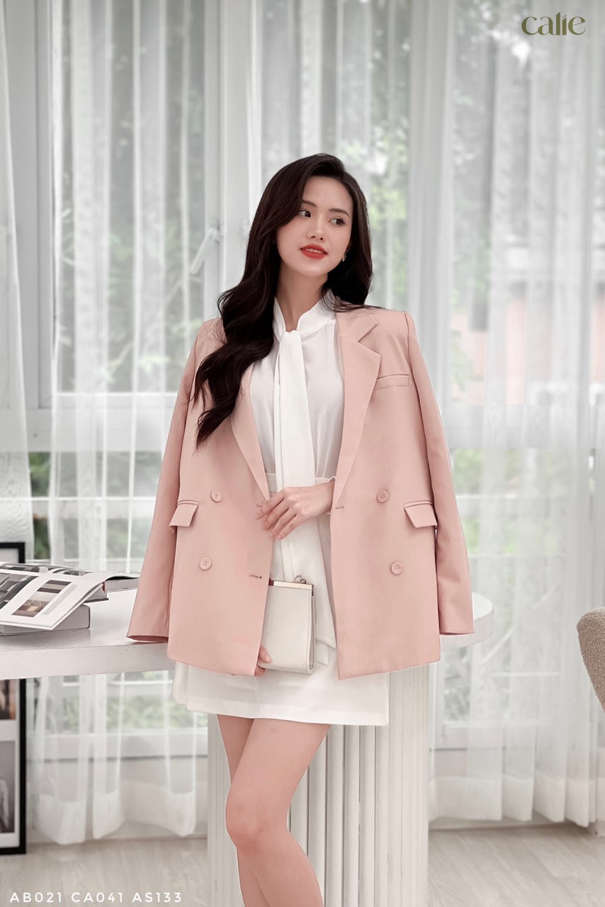Áo vest phối 4 cúc thanh lịch