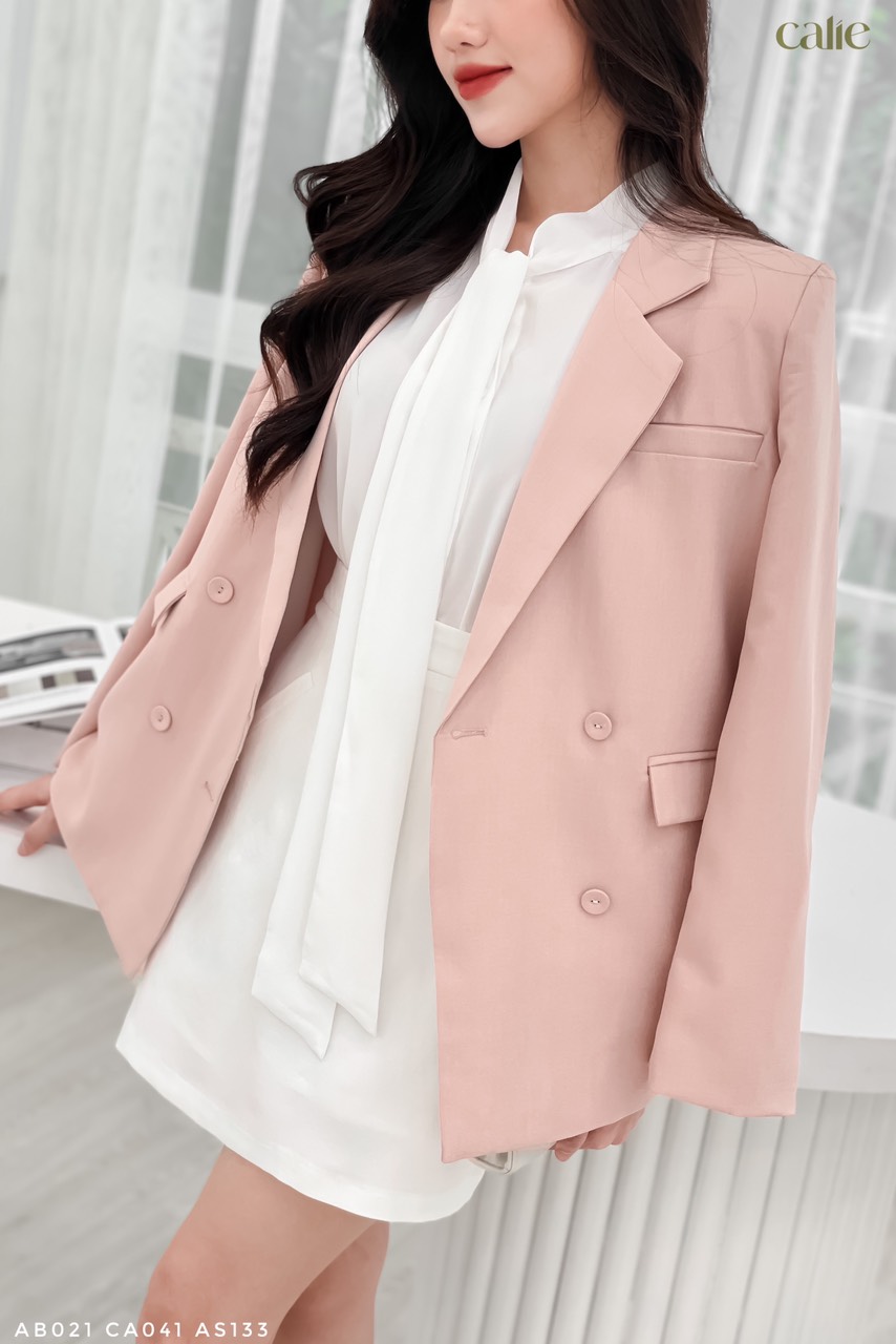 Áo vest phối 4 cúc thanh lịch