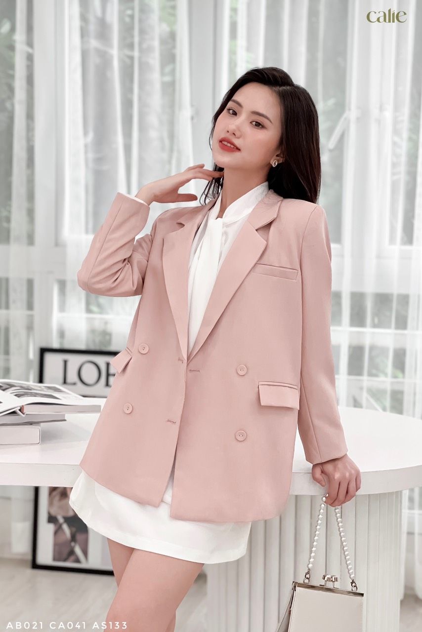 Áo vest phối 4 cúc thanh lịch