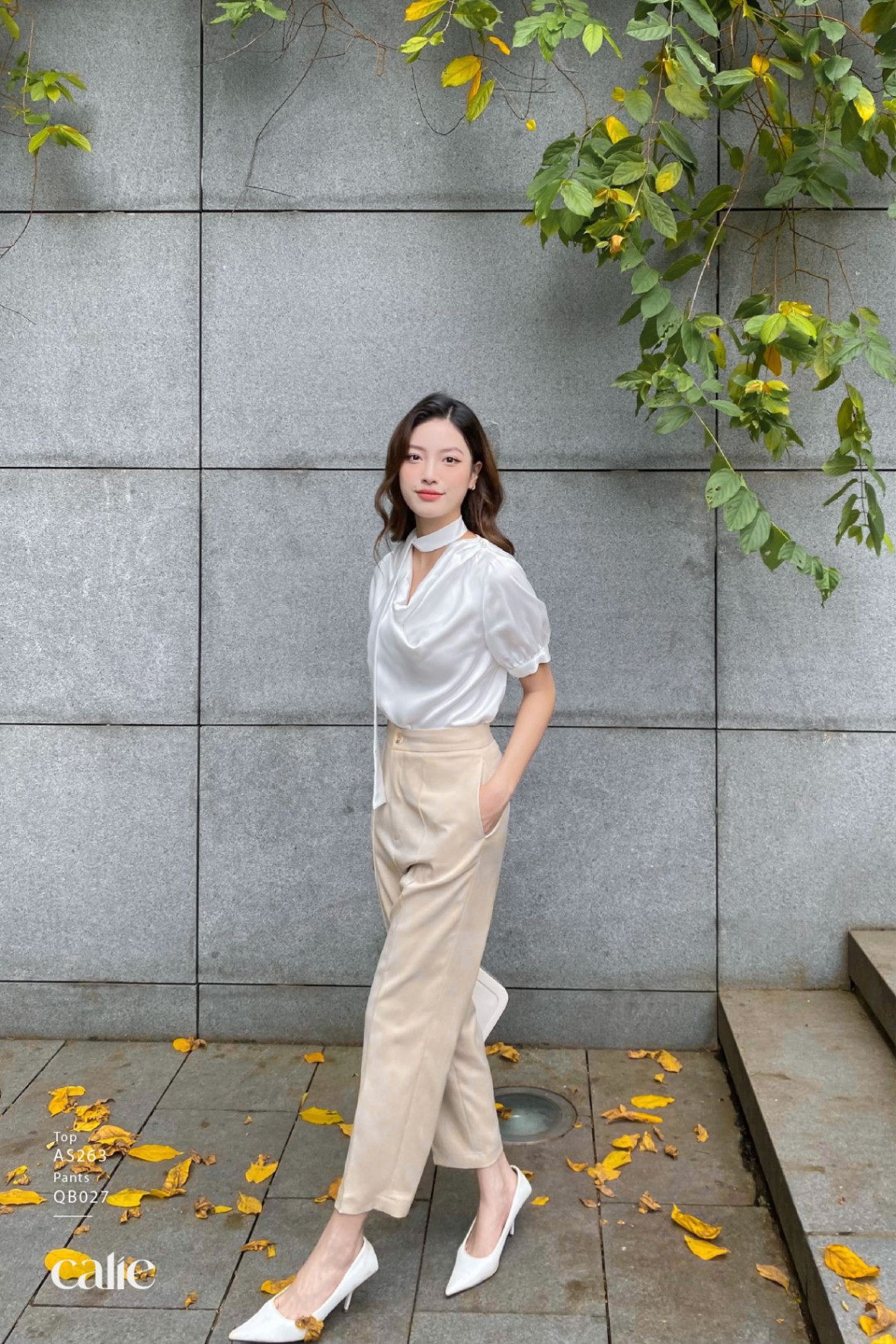 Quần baggy mí diễu ly
