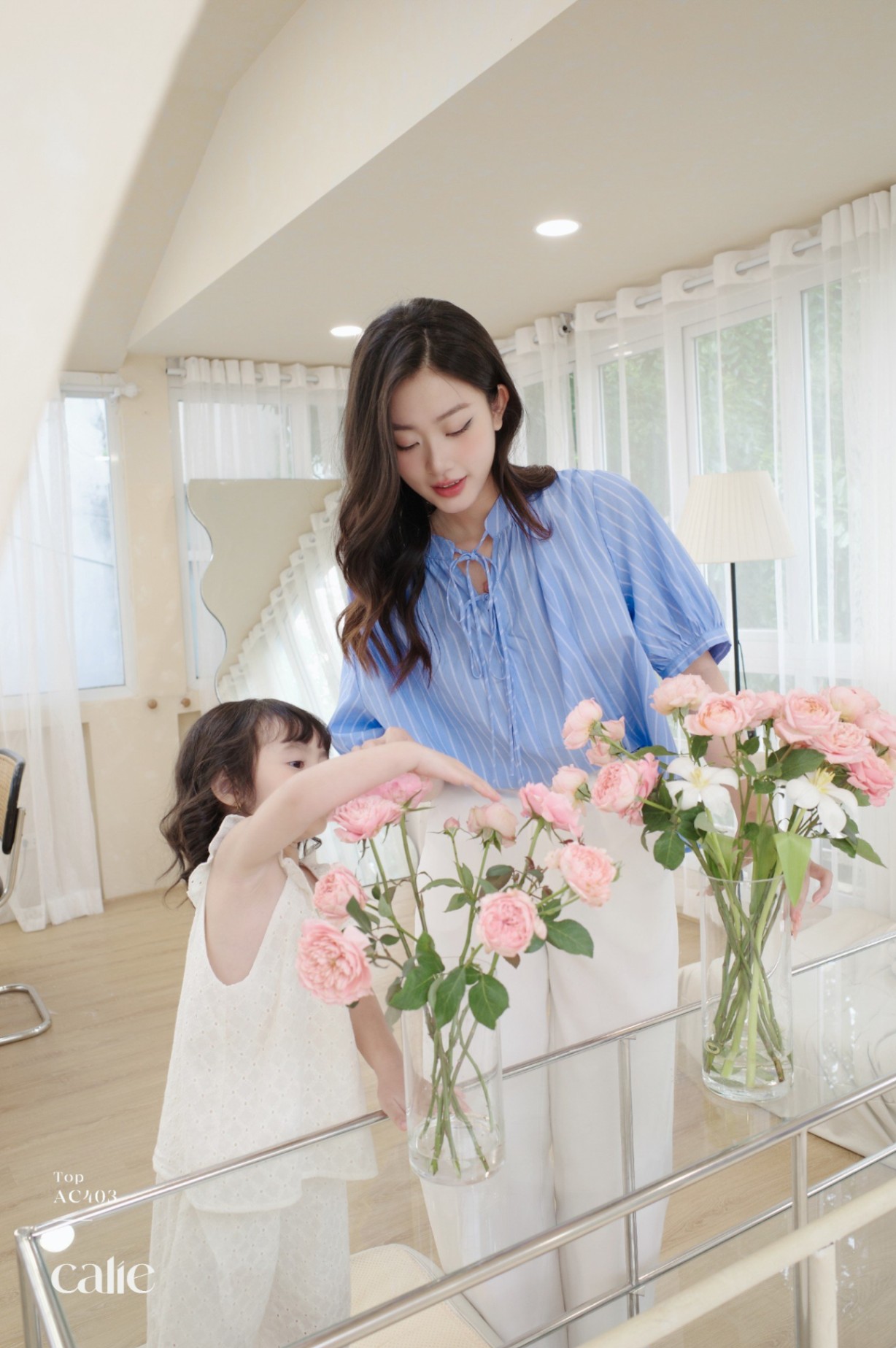Áo cách điệu cổ tàu thắt nơ