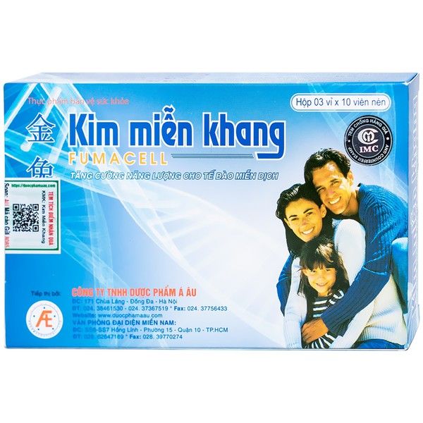 Kim Miễn Khang Á Âu (Hộp 30 viên)