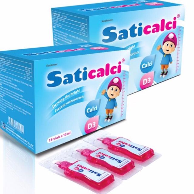 SatiCalci hộp 15 ống