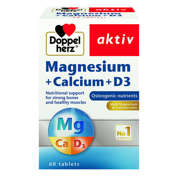 Magnesium+Calcium D3 Doppel Herz