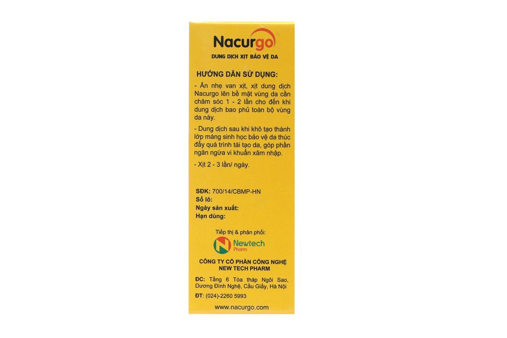 Nacurgo Xịt Chai 12ml