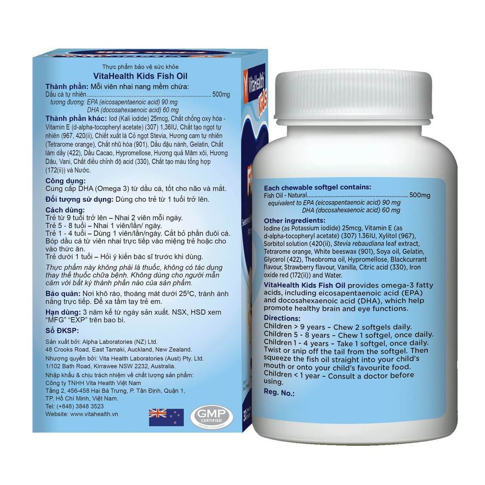 Kids Fish Oil VitaHealth (Hộp 30 viên)