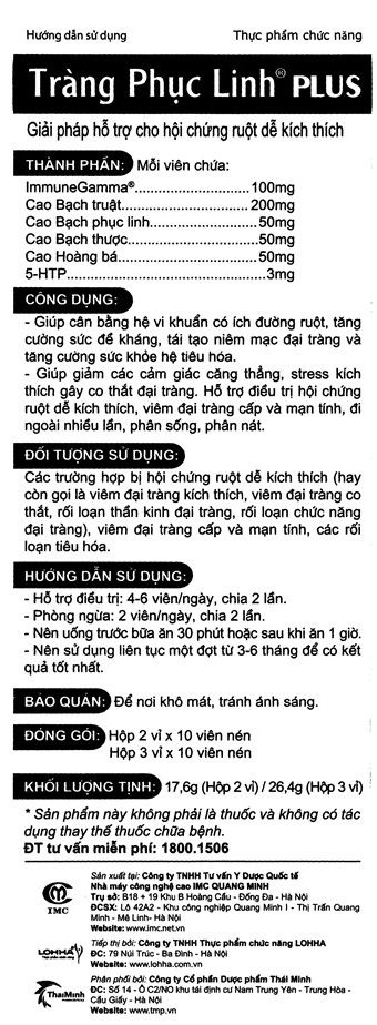 Tràng Phục Linh Plus Hộp 20 Viên