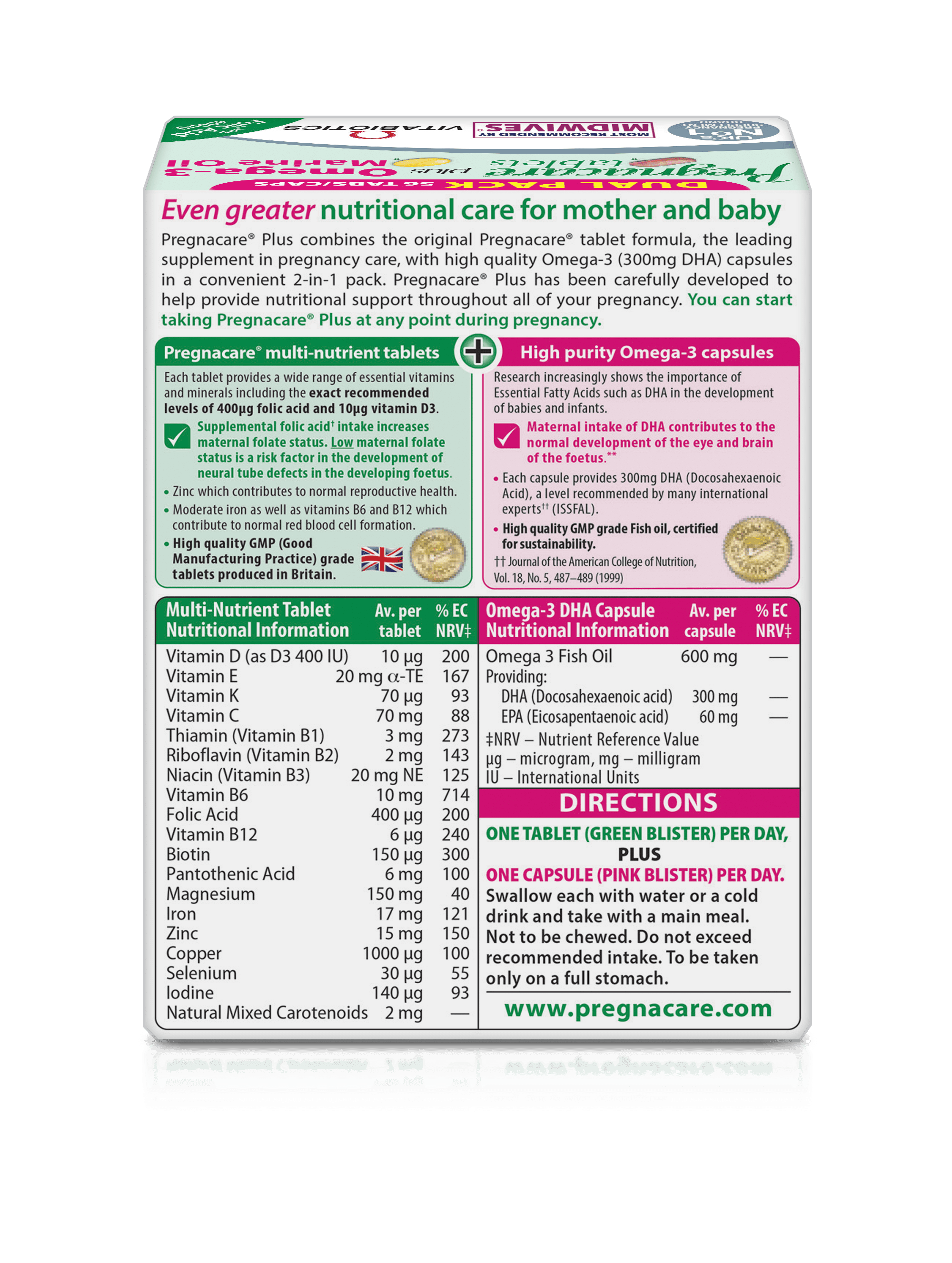 Pregnacare Plus Omega-3 Vitabiotics