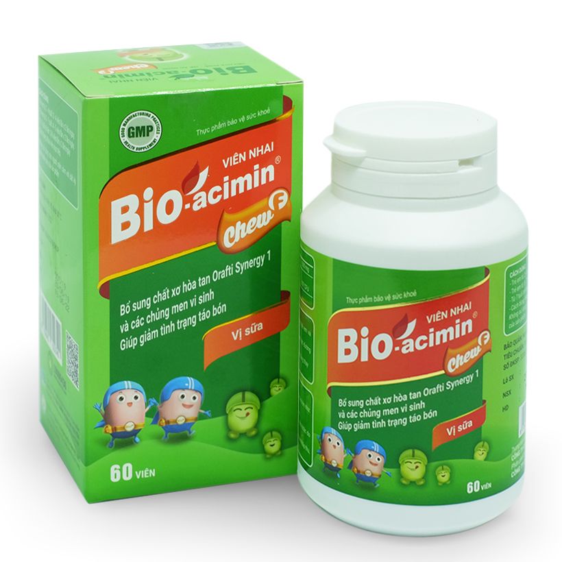 Men Bio Acimin Chew hộp 60 viên