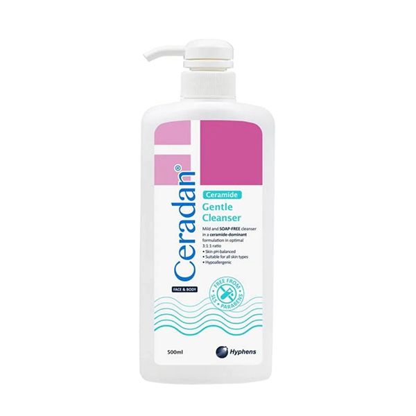 Sữa tắm dưỡng ẩm  Ceradan Gentle Cleanser 500ml