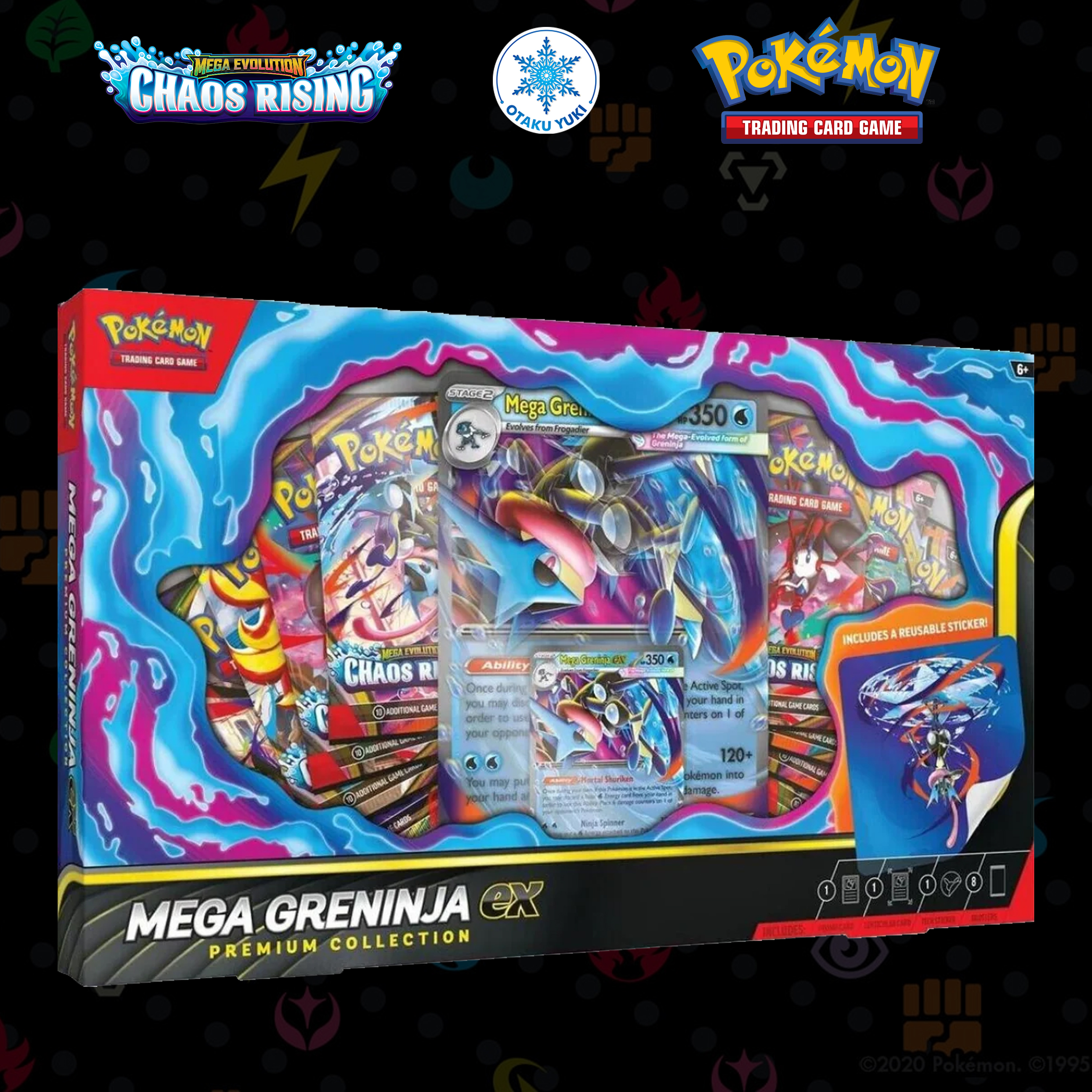 (ENG) Hộp Thẻ Bài Pokemon TCG Mega Greninja EX Premium Collection