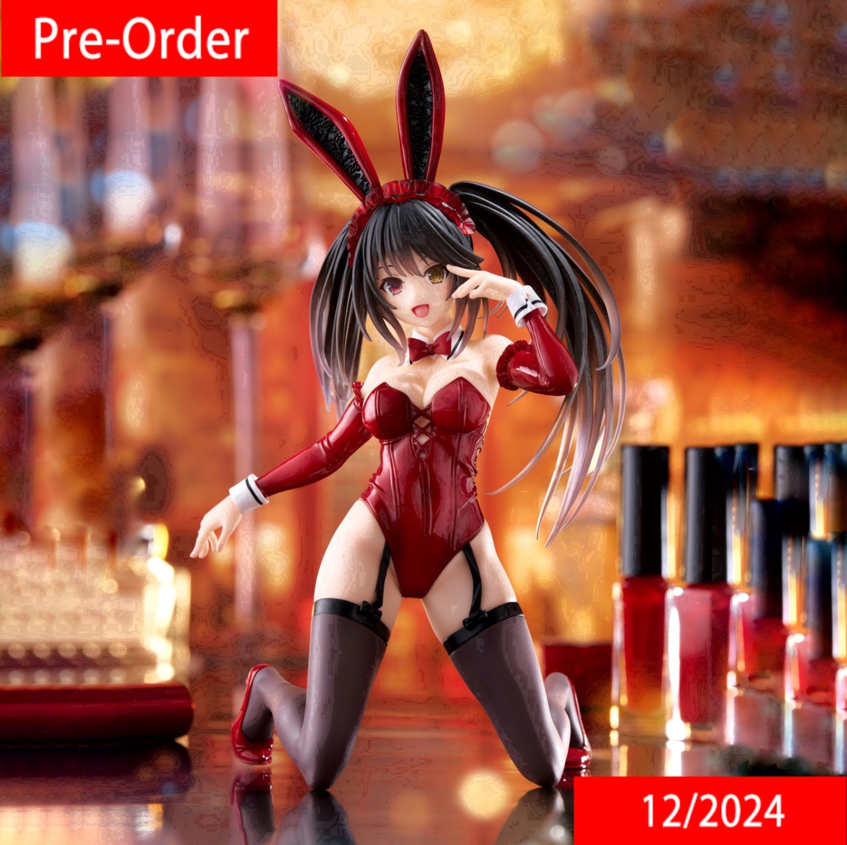 Mô Hình Tokisaki Kurumi Bunny ver. - Date A Live Desktop Cute Figue Chính Hãng (Taito)