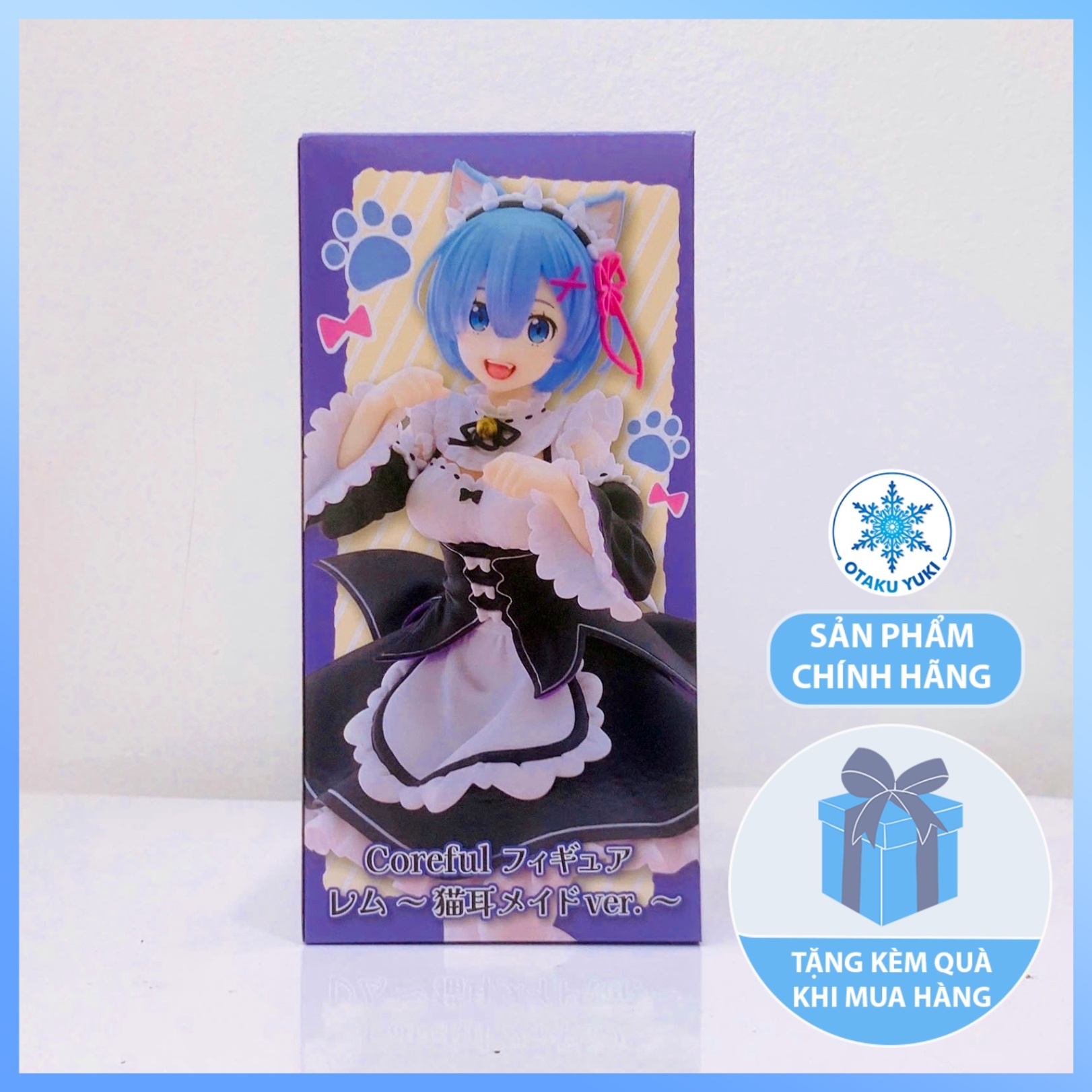 Mô Hình Rem - Re:zero Nekomimi Maid ver. Figure Chính Hãng (Taito)