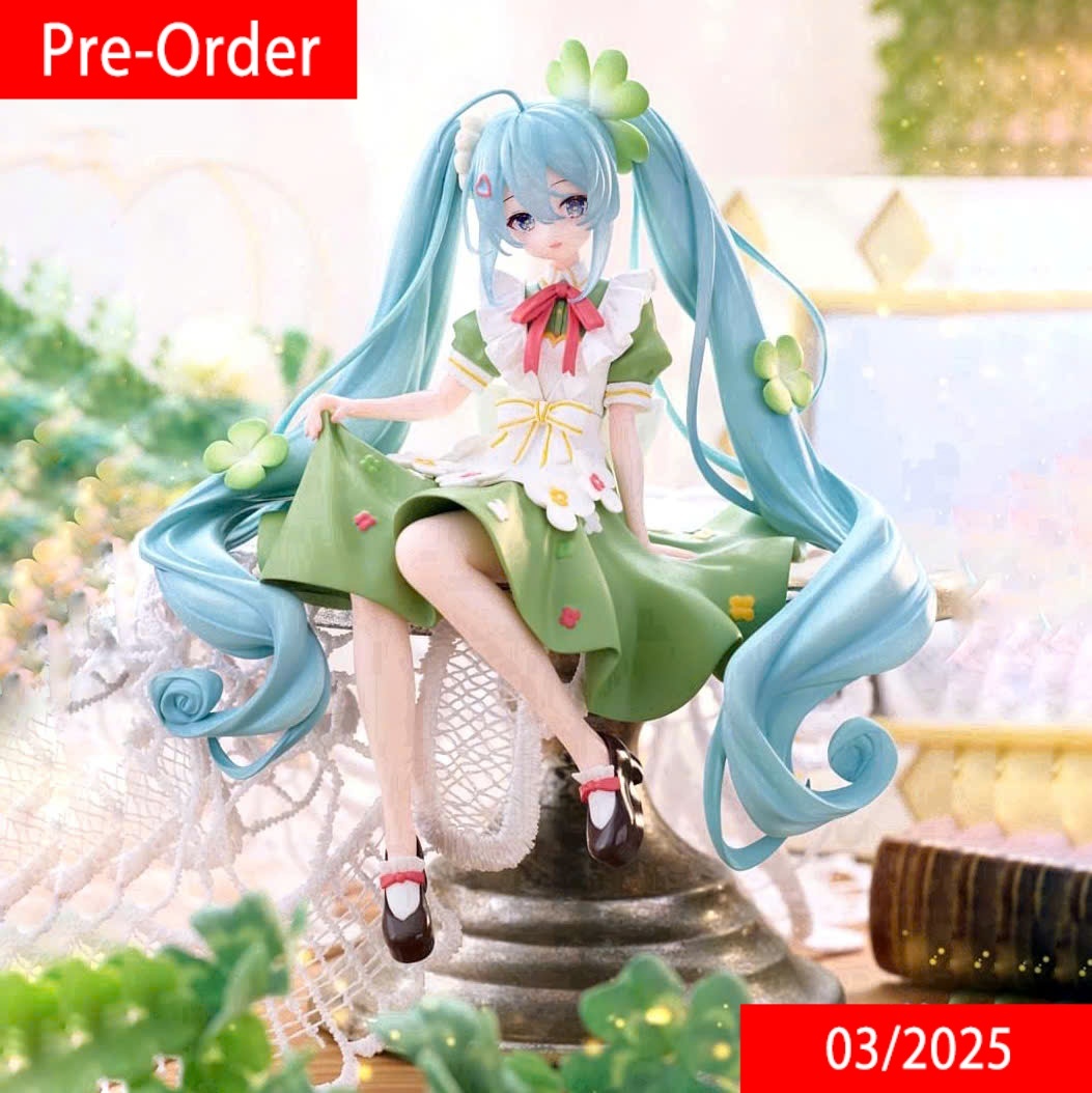 Mô Hình Hatsune Miku - Clover Flower Fairy - Noodle Stopper Figure Chính Hãng (FuRyu)